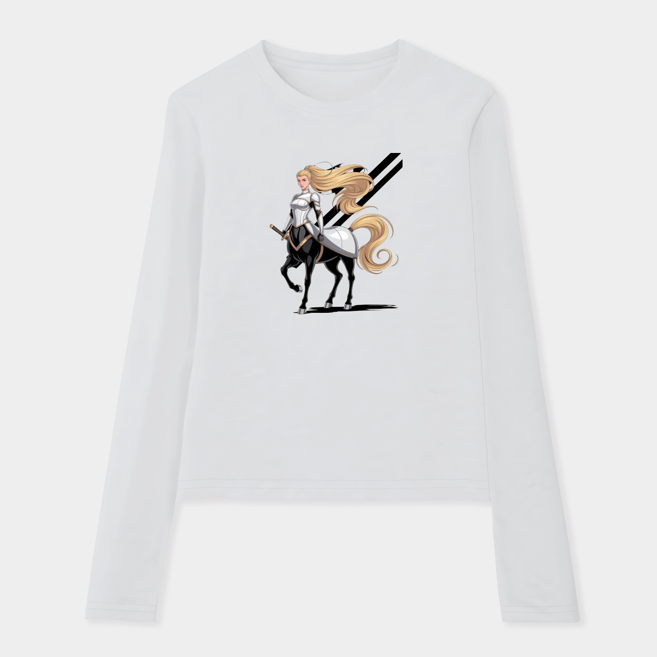 Monster Musume no Iru Nichijou, Everyday Life with Monster Girls, Centorea Shianus Solo Character Design Women's Soft Long Sleeve T-Shirt