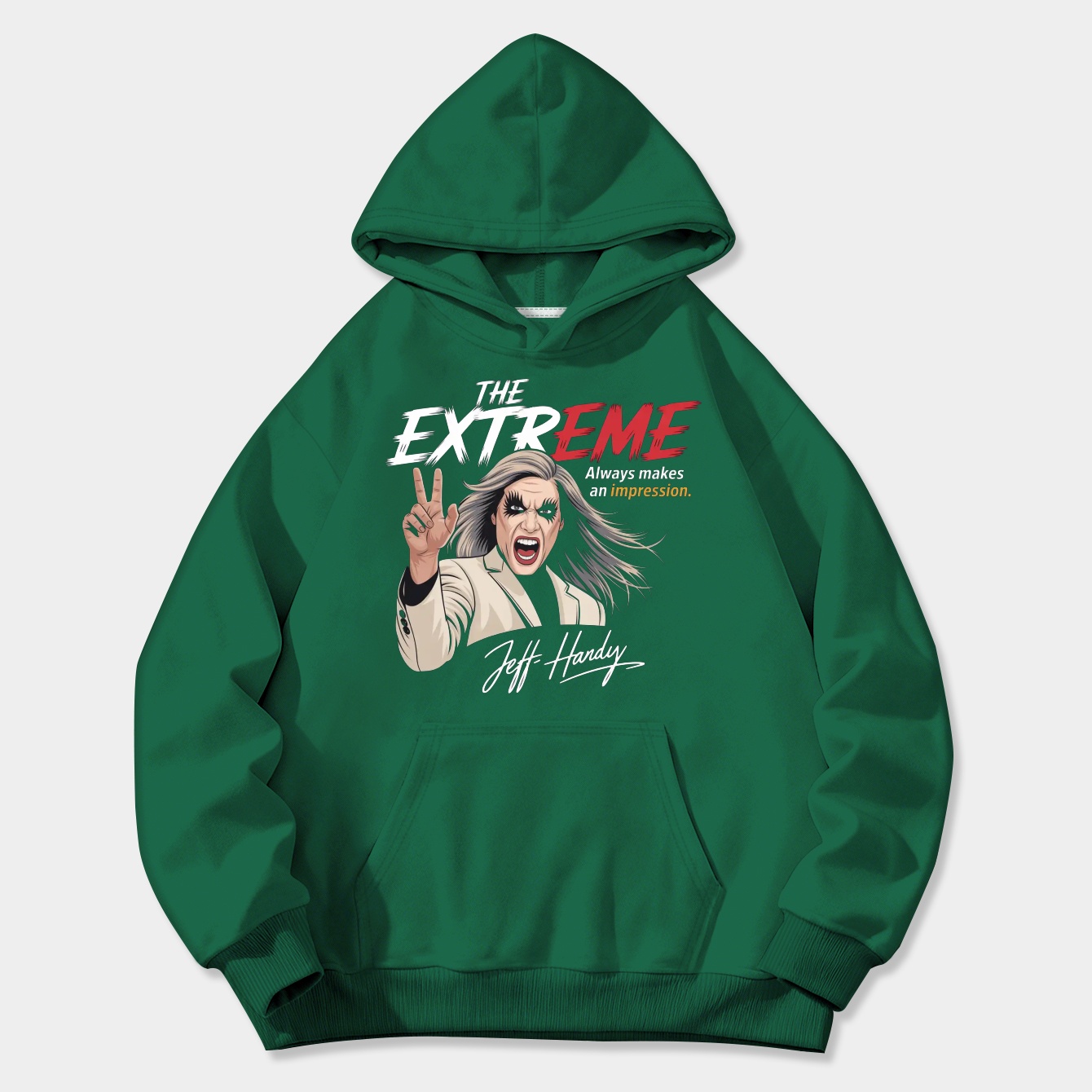 Jeff Hardy Extreme Impression Women's Plus Size Hoodie