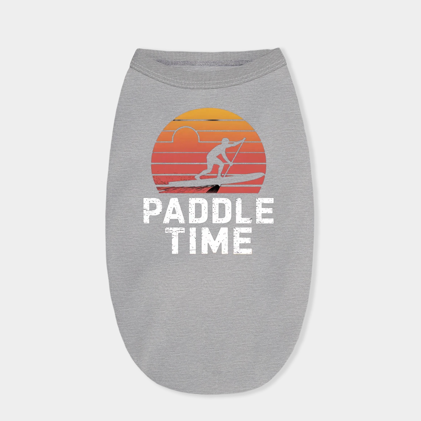 Paddle Time Vintage Sunset Dog Shirt
