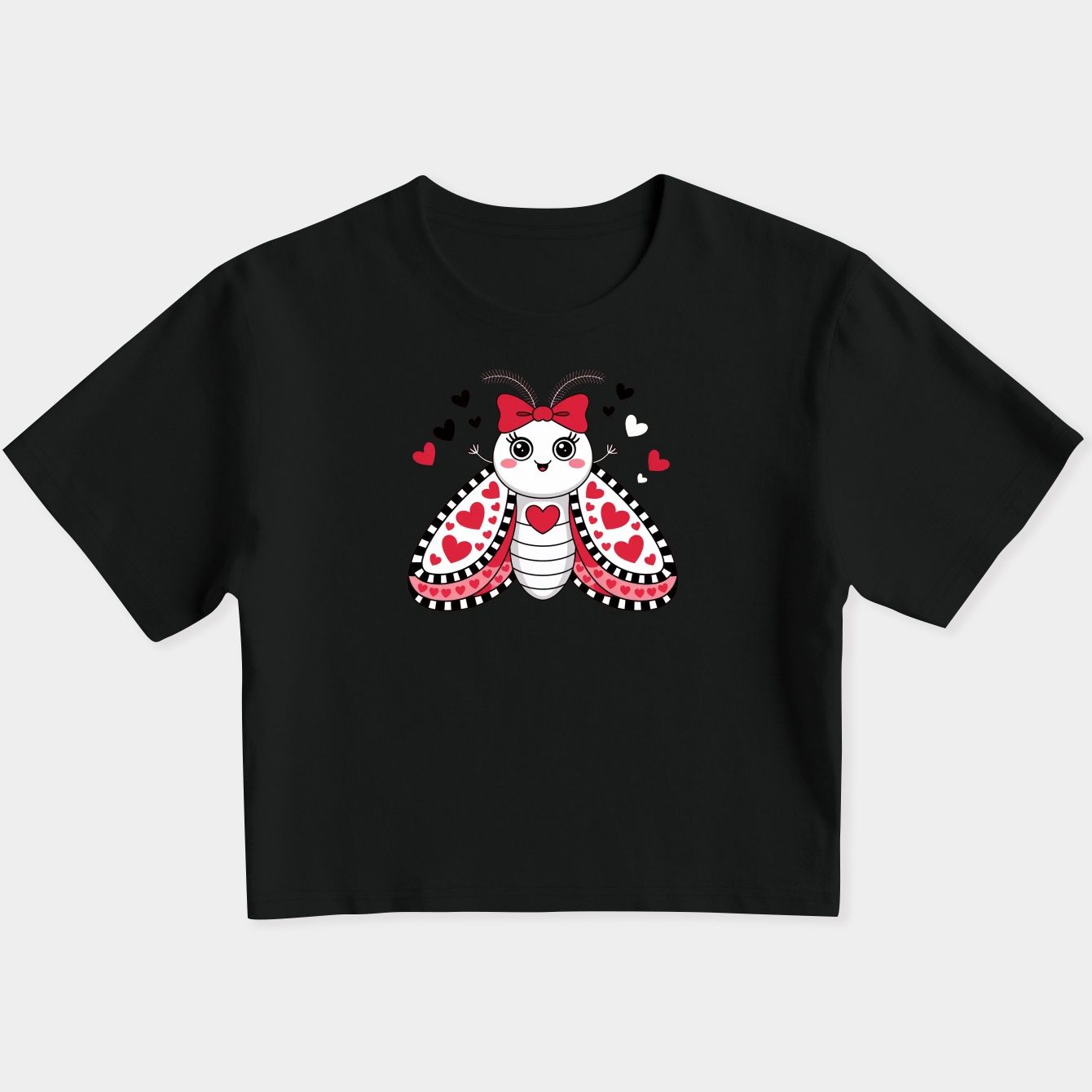 Chibi moth Valentine Women's Slim Fit Baby Tee