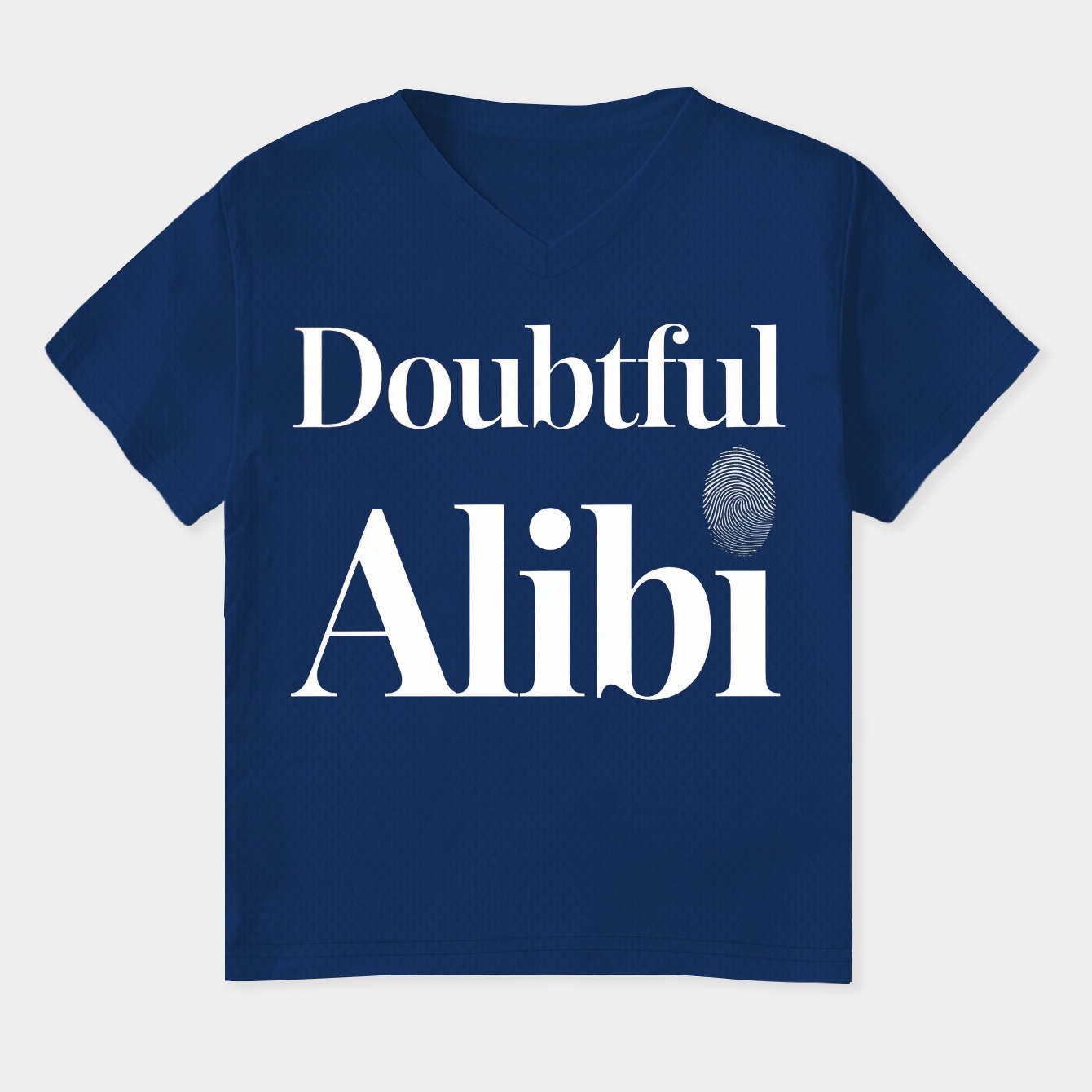 Doubtful Alibi Logo Women's Plus Size V-Neck T-Shirt