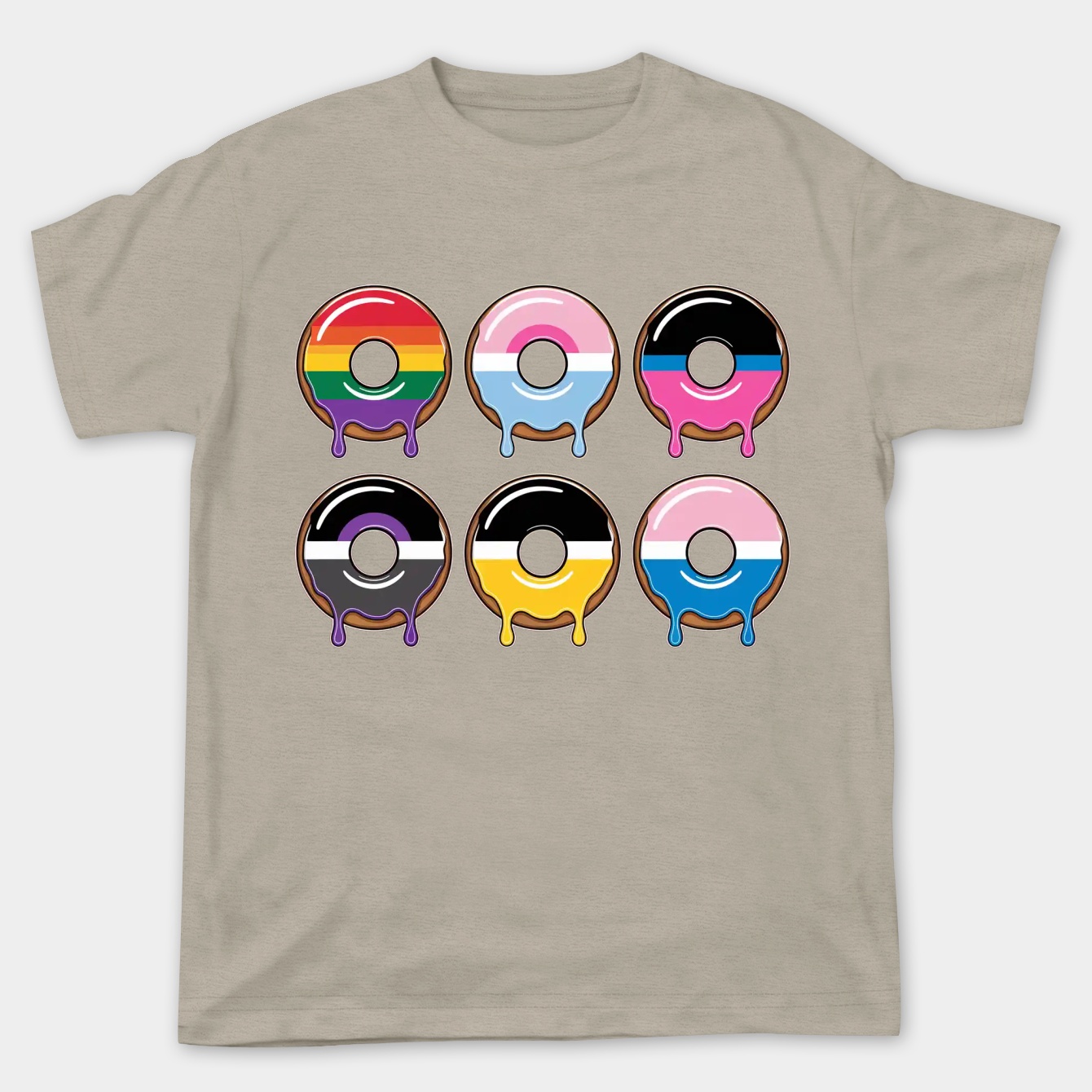 Pride Donuts Women's Plus Size T-shirt