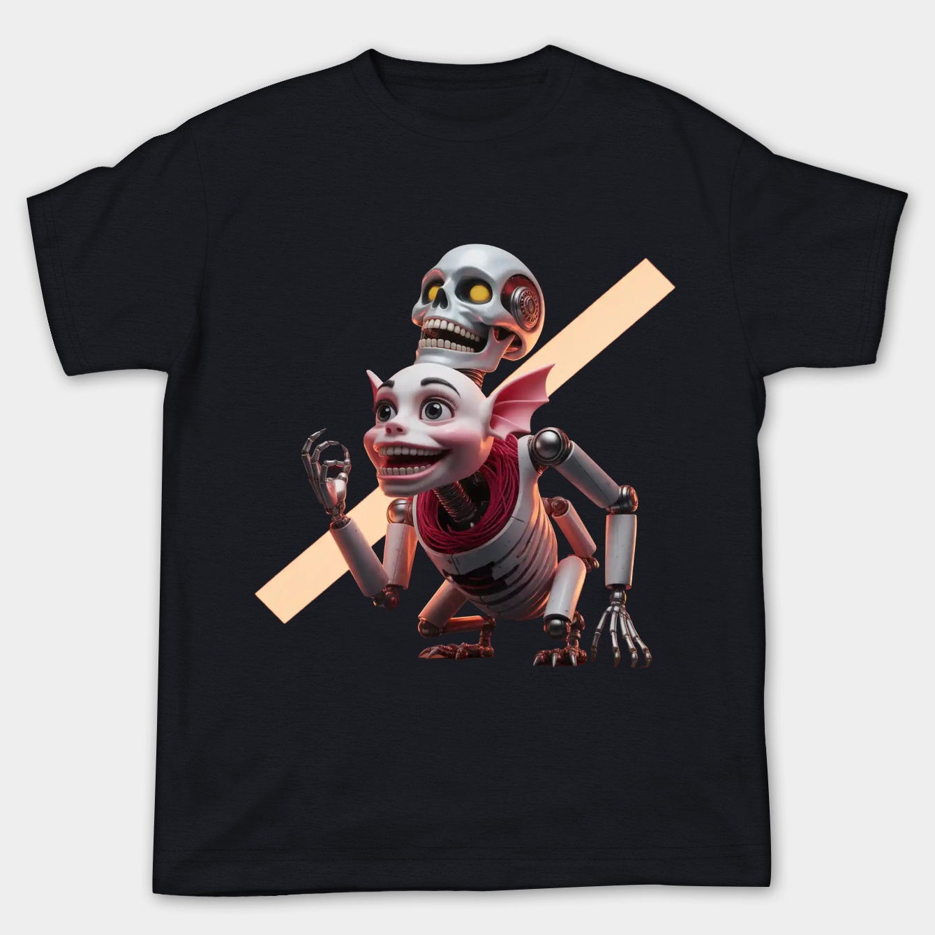 Mangle Twisted Animatronic Face Women's Plus Size T-shirt