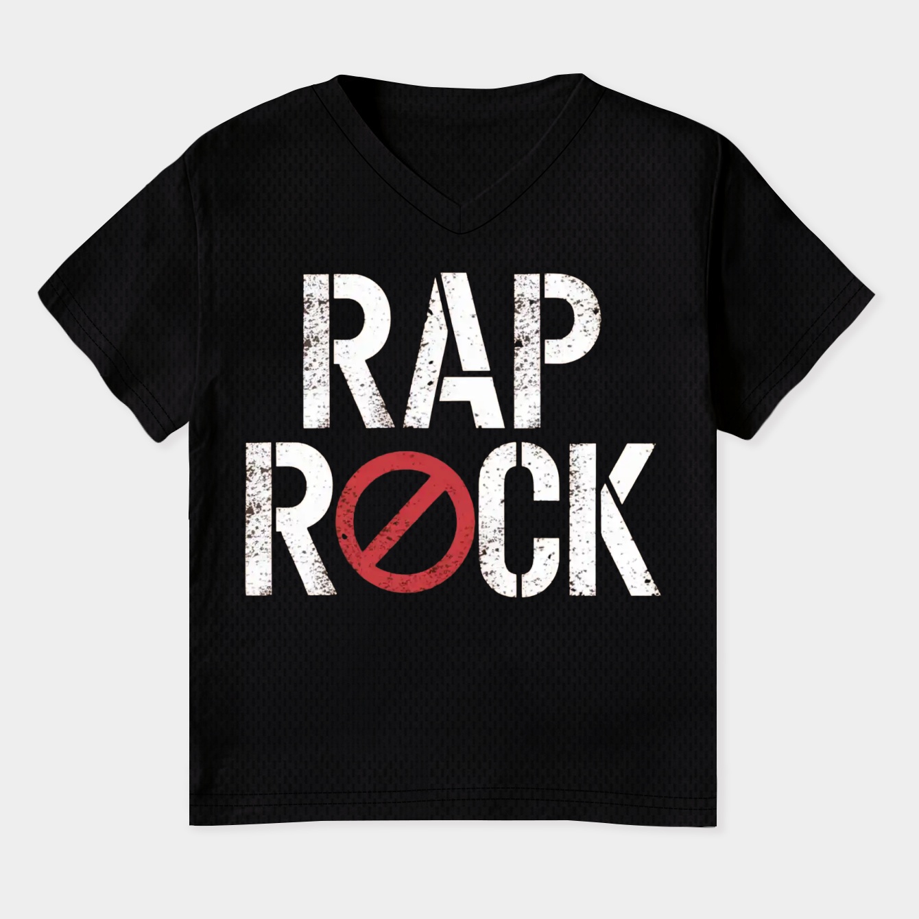 No Rap Rock Women's Plus Size V-Neck T-Shirt