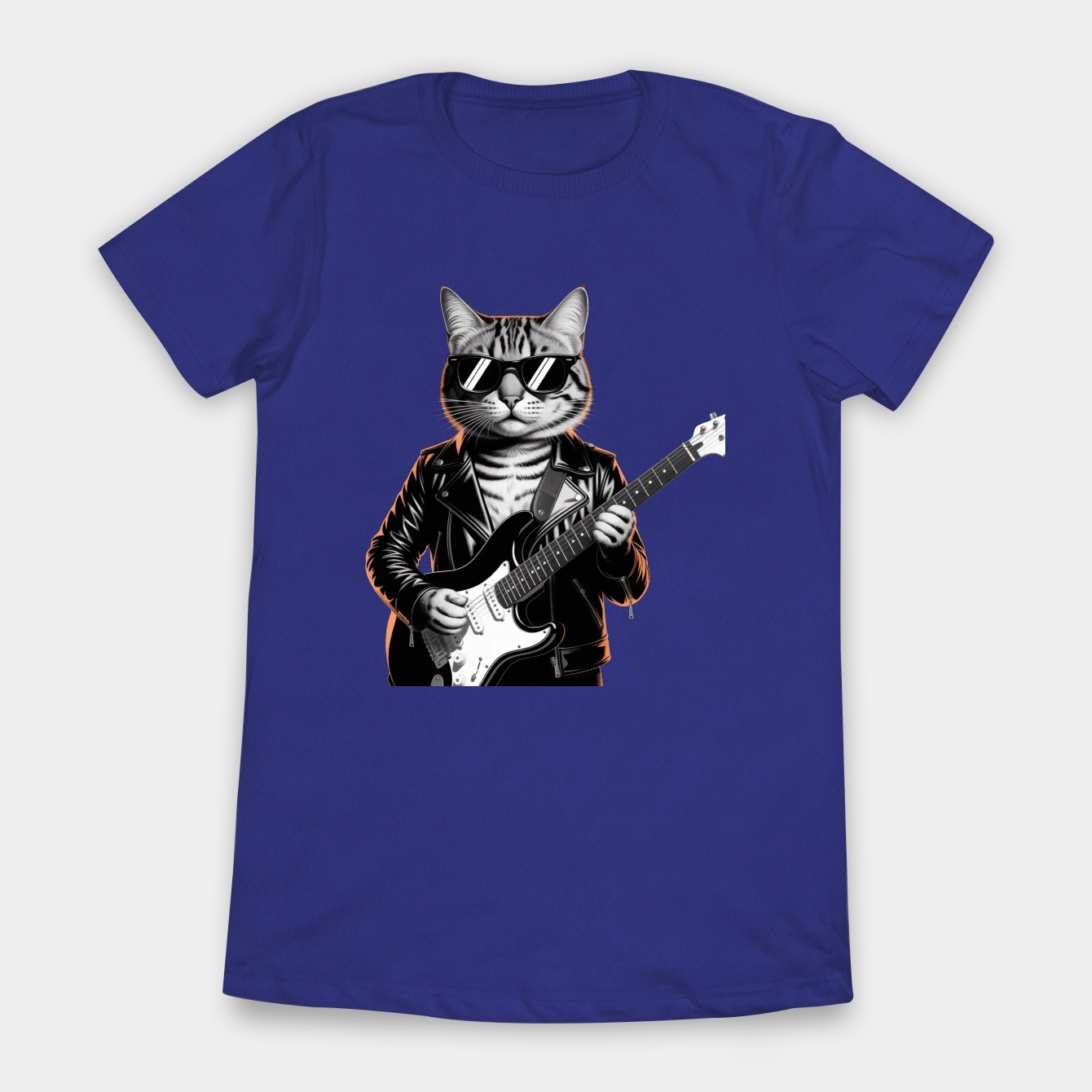 Festival Rock & Roll Cat Guitar Music Design