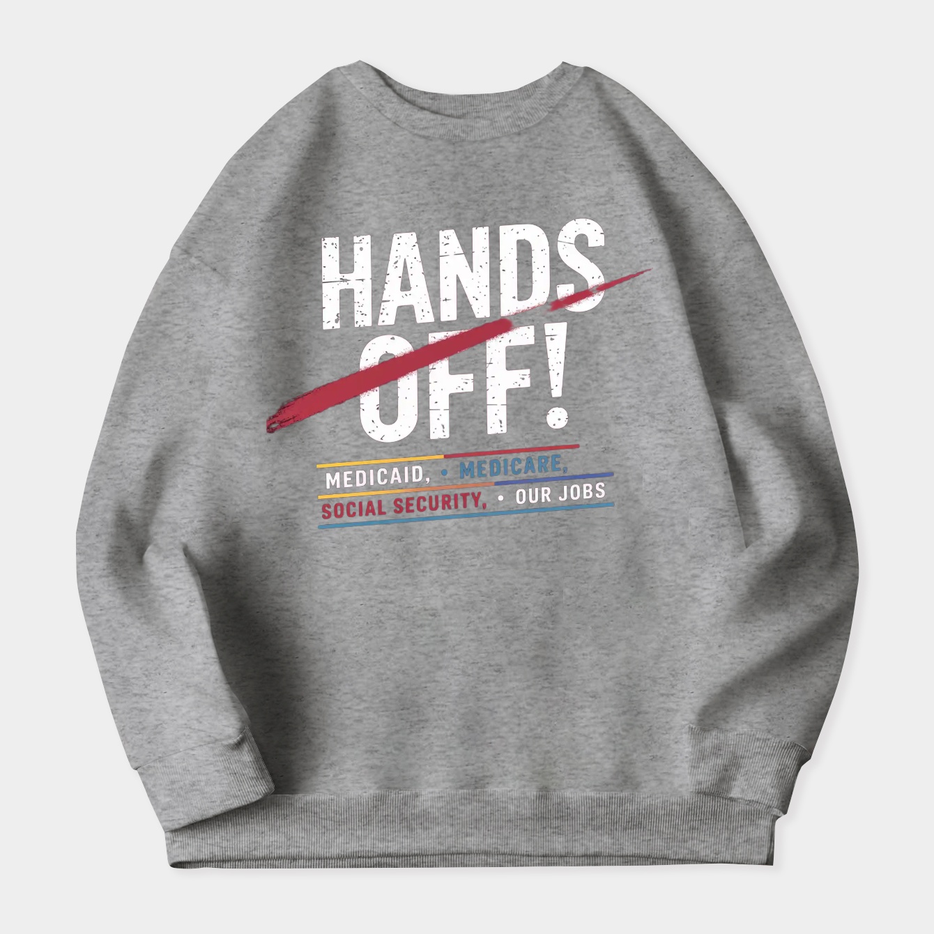 Hands Off Protest Women's Plus Size Sweatshirt
