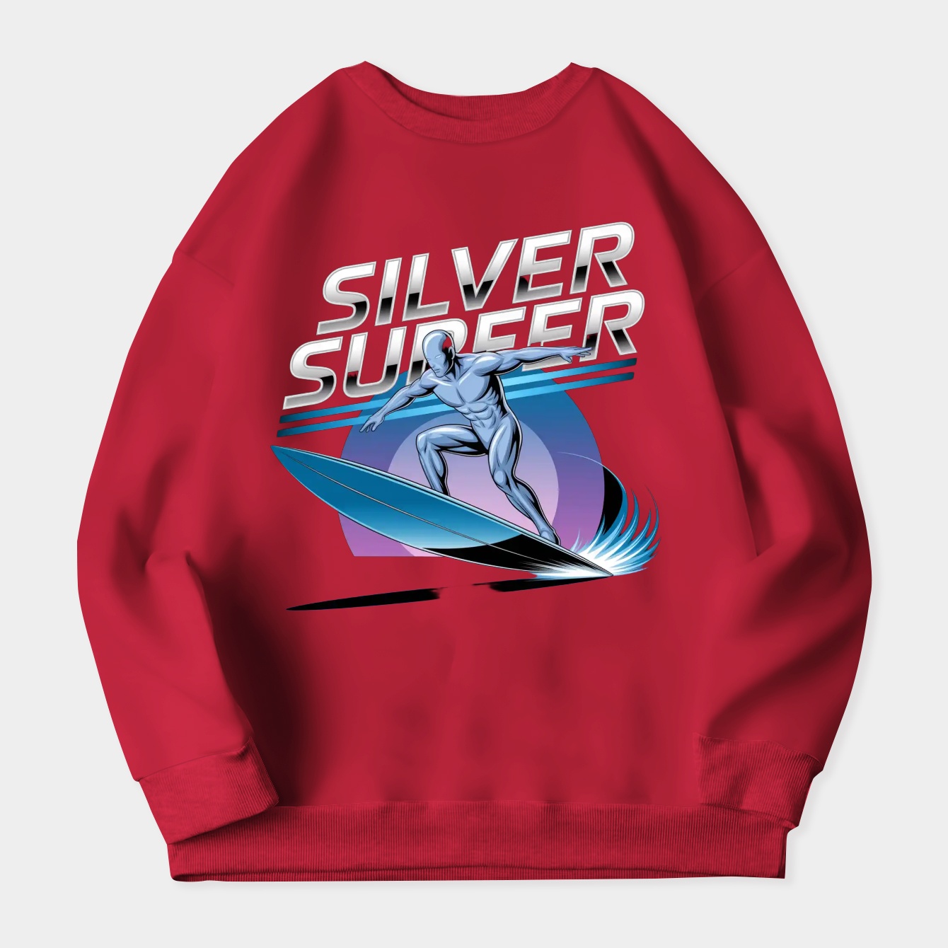 Silver Surf line Women's Crewneck Sweatshirt