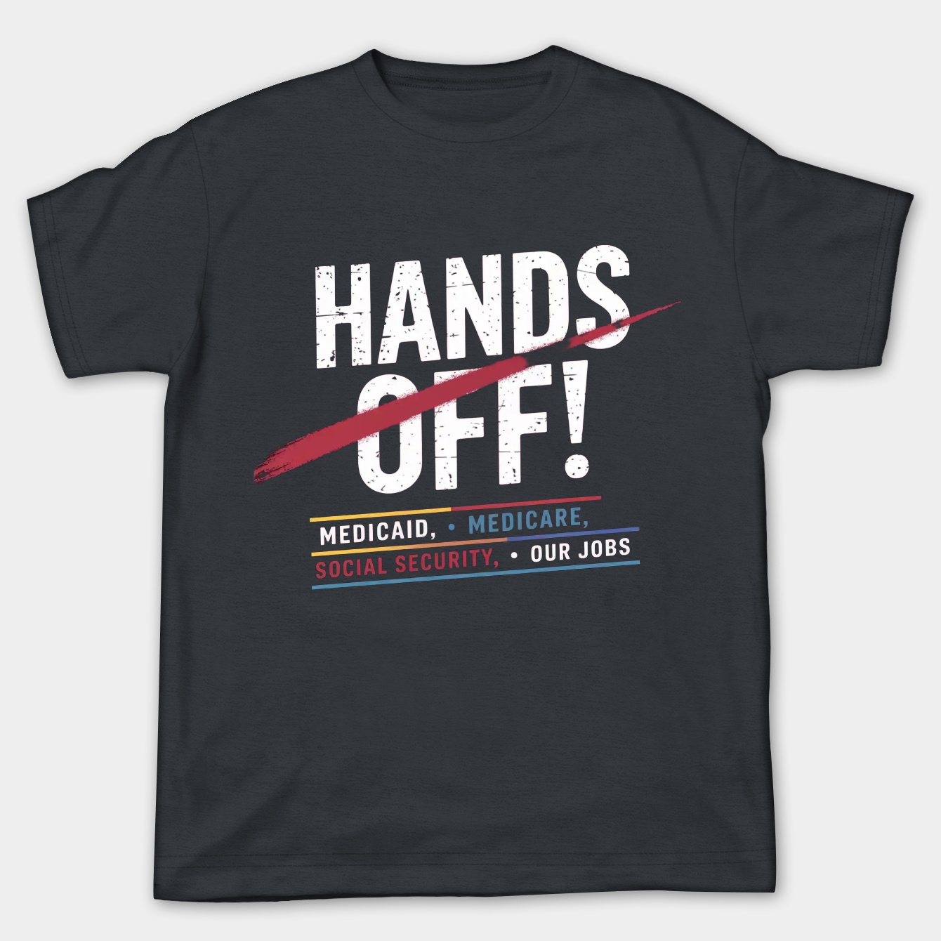 Hands Off Protest Women's Plus Size T-shirt