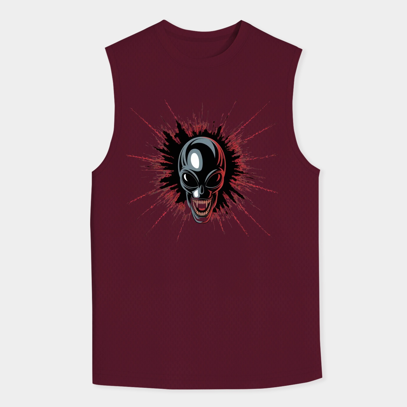 Alien Blood Splatter Horror Men's Tank Top