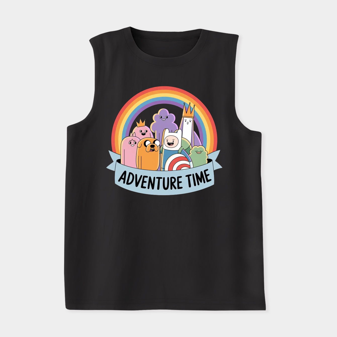 Adventure Time Group Smiling Women's Soft Tank Top