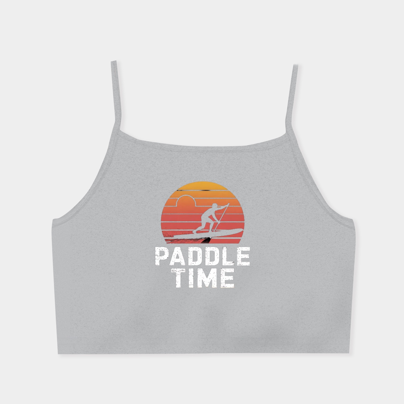 Paddle Time Vintage Sunset Women's  Spaghetti Strap Tank Top