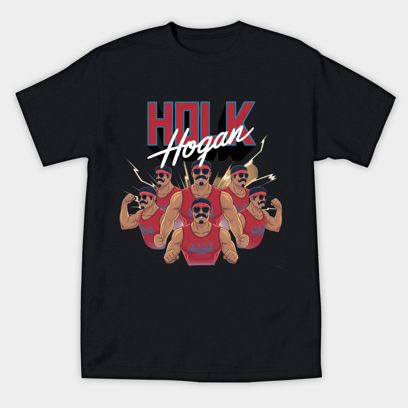 Hulk Hogan 90s Collage Fan Women's Athletic Performance T-Shirt