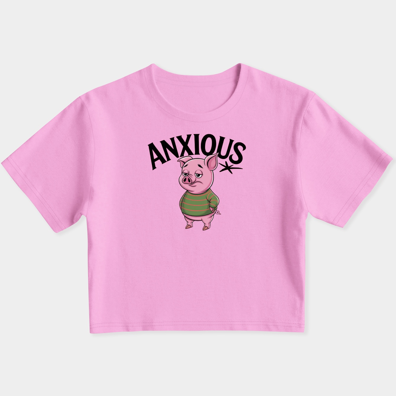 Anxious Women's Slim Fit Baby Tee