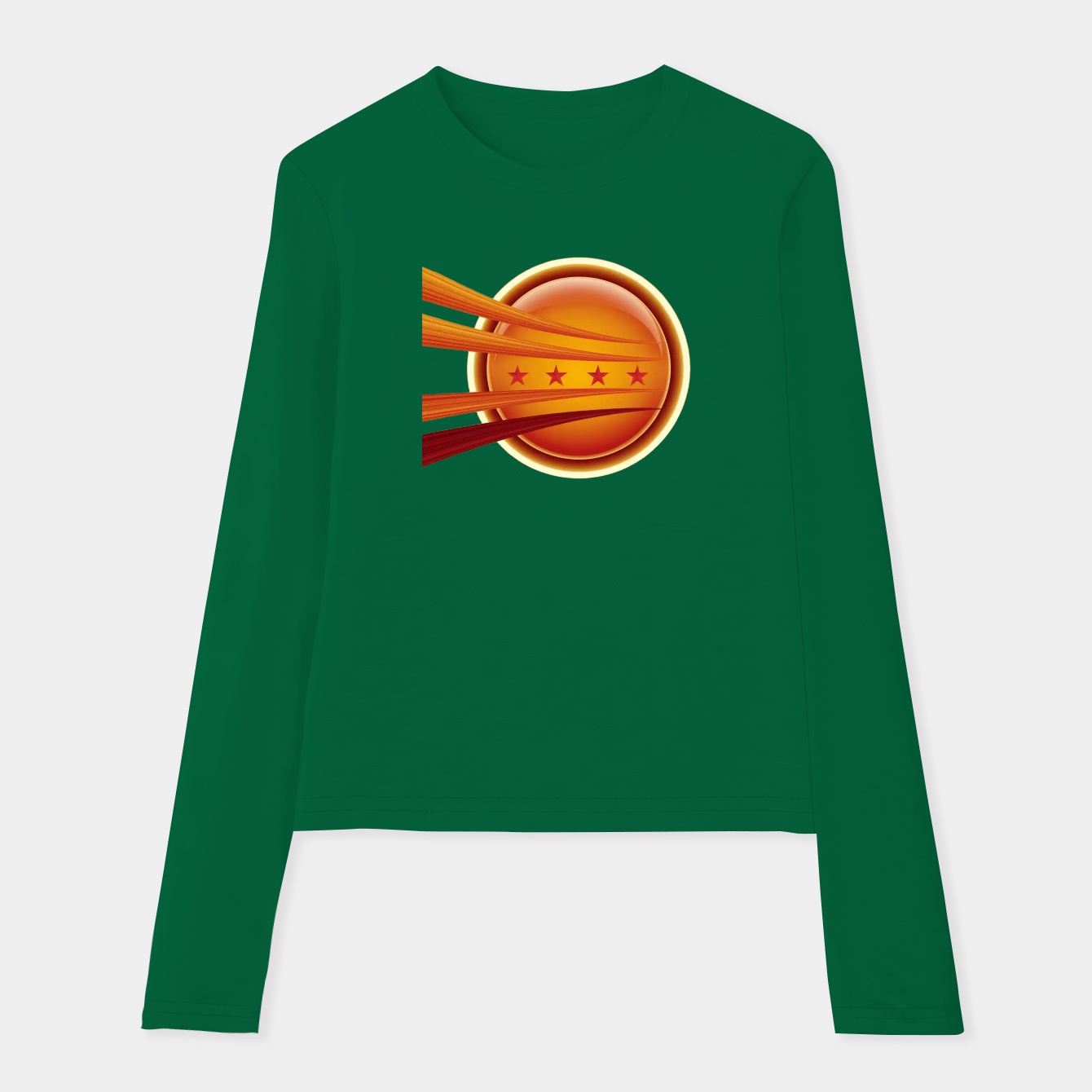 4-Star Damaged Women's Soft Long Sleeve T-Shirt