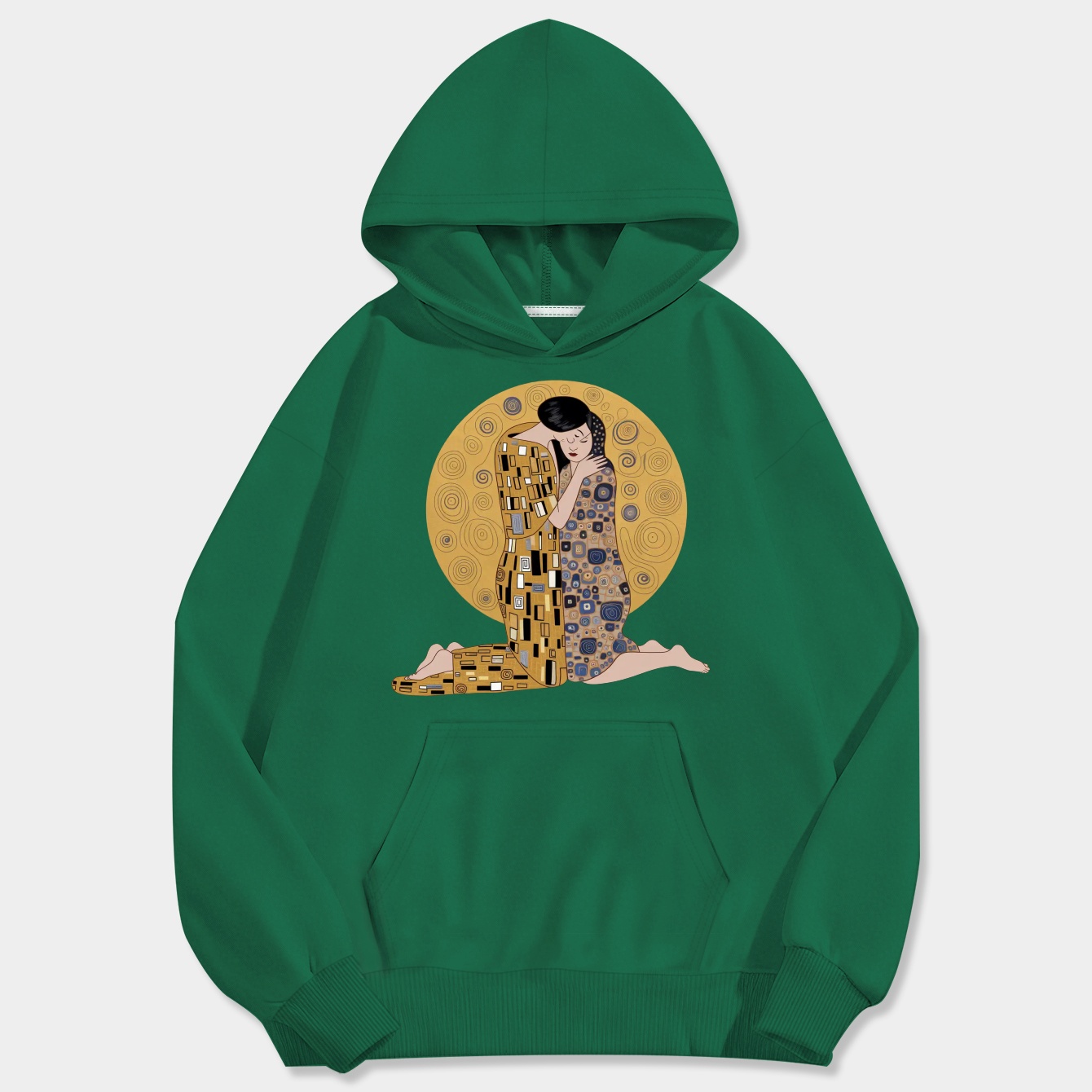 Stranger Klimt Embrace Men's Big & Tall Hoodie