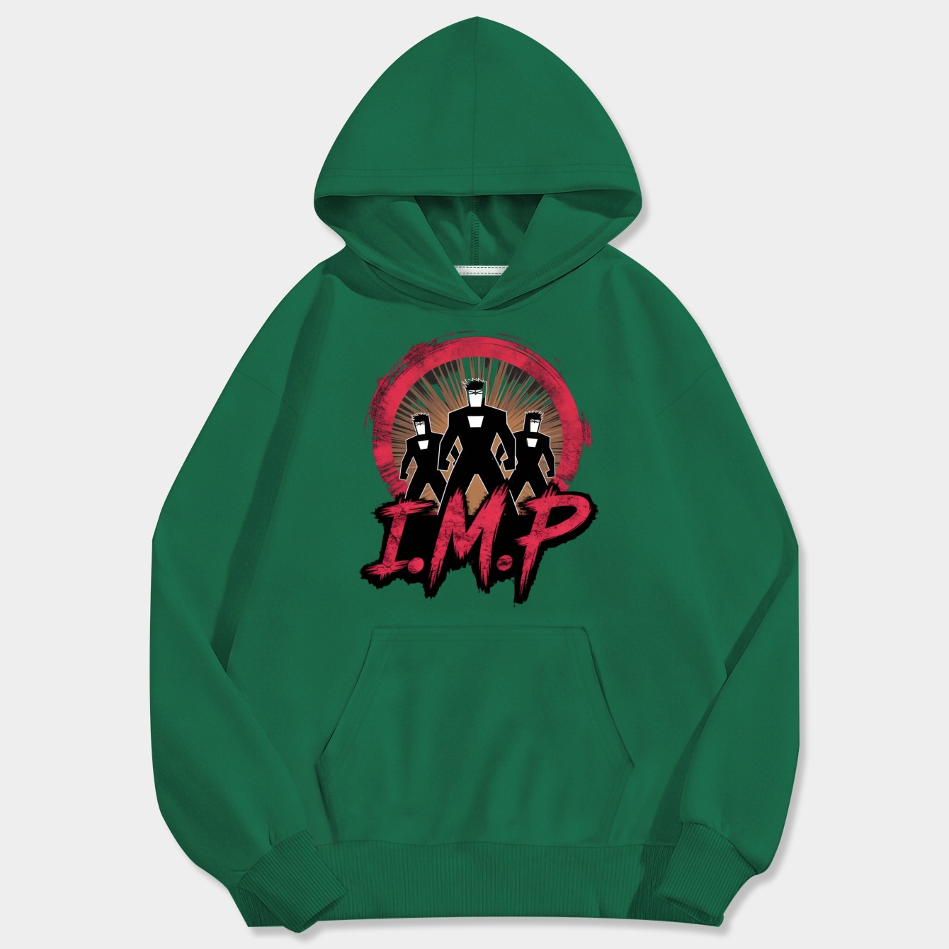 Helluva Boss I.M.P Silhouette Men's Big & Tall Hoodie