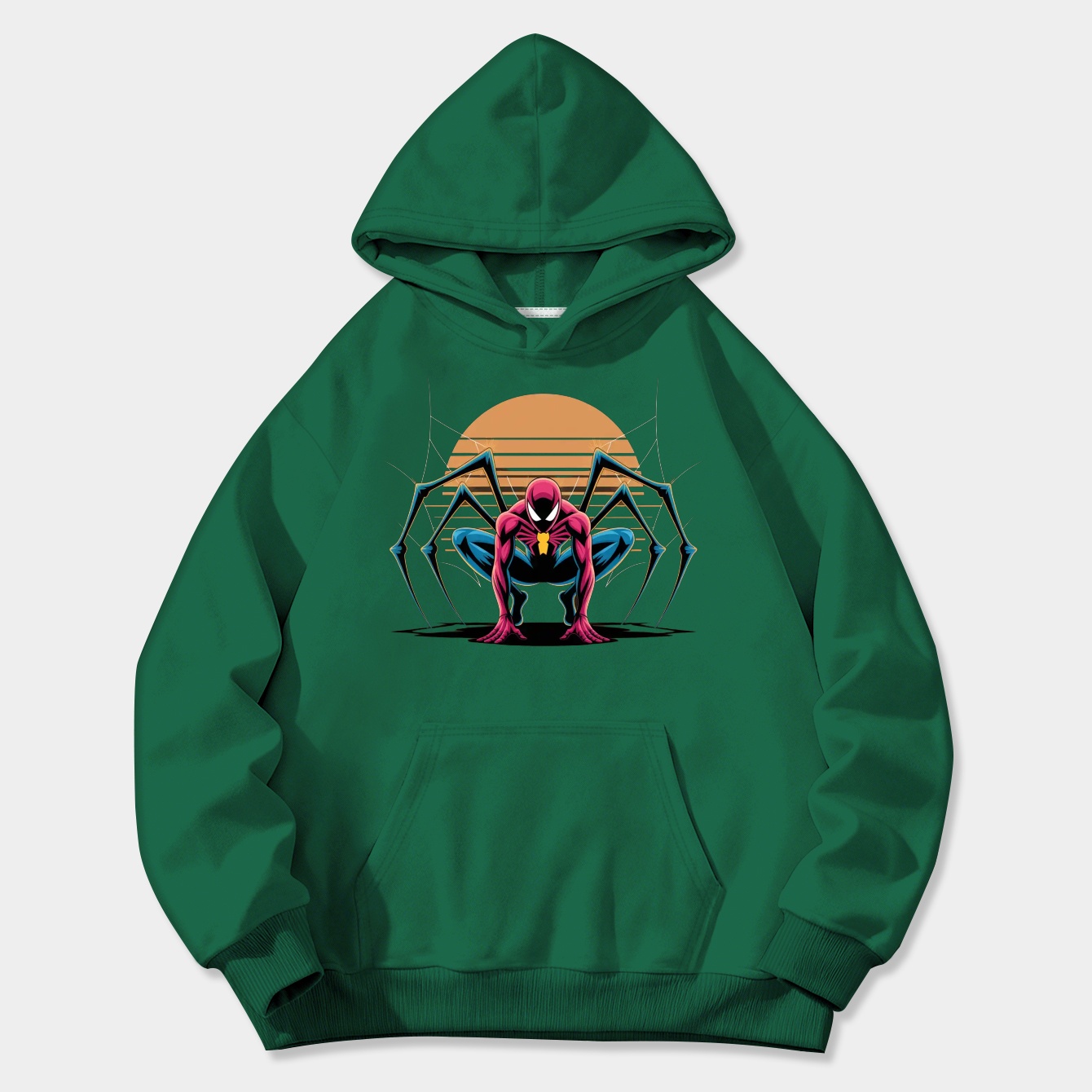 Spiderman Neon Splash Design Women's Plus Size Hoodie