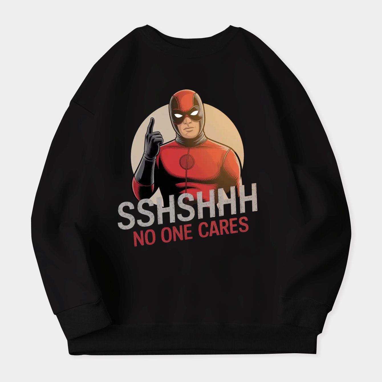 Deadpool No One Cares Women's Crewneck Sweatshirt