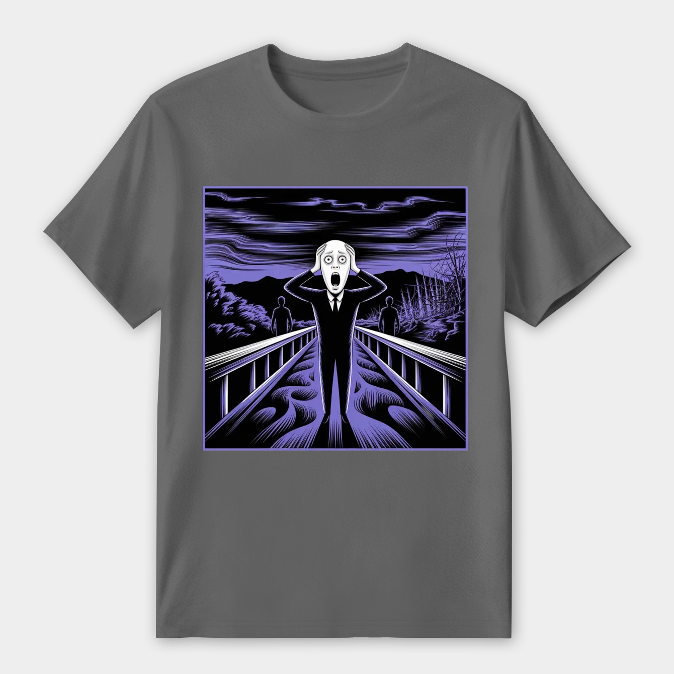 The Scream by Edvard Munch Women's Premium Soft T-Shirt