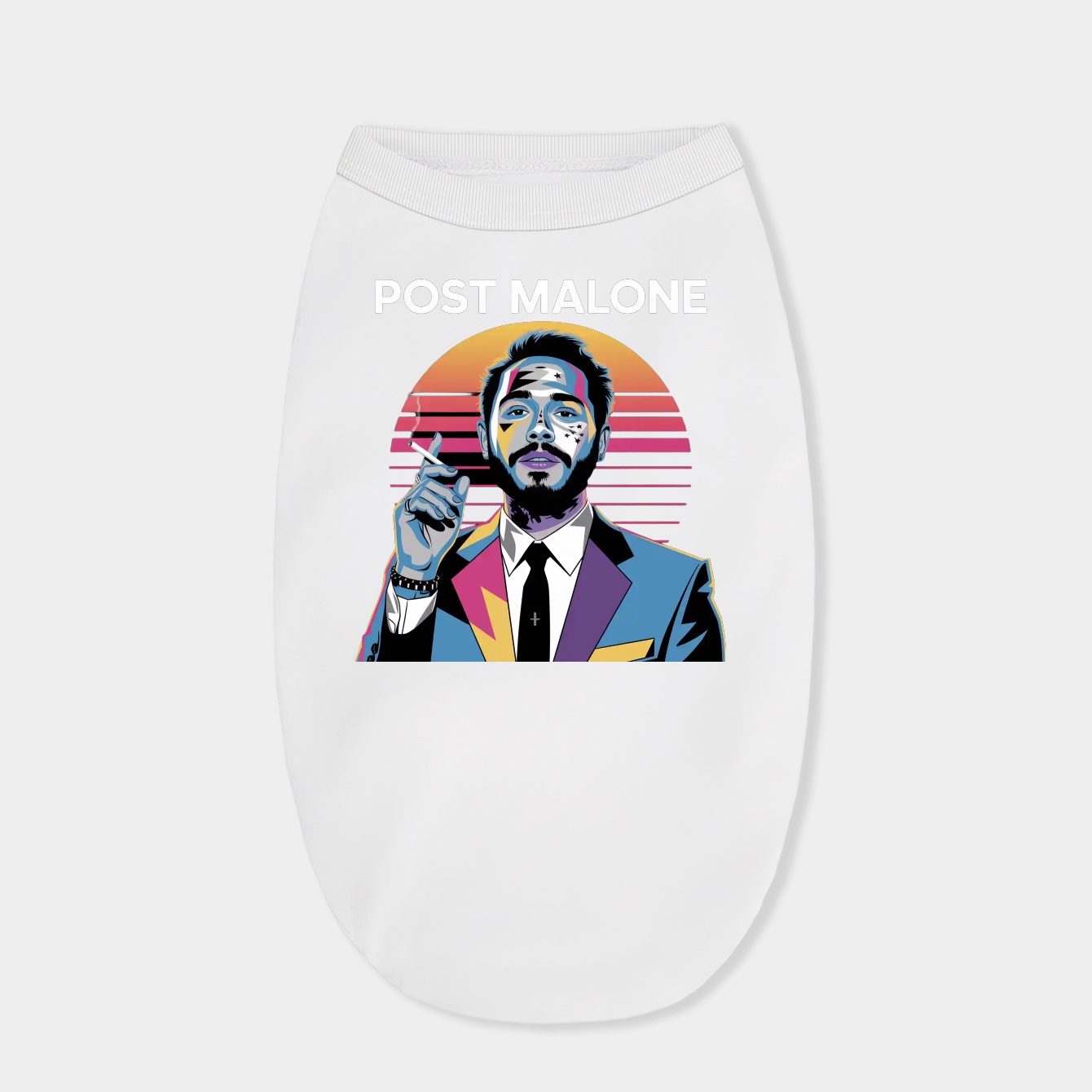 Post Malone Retro Art Dog Shirt