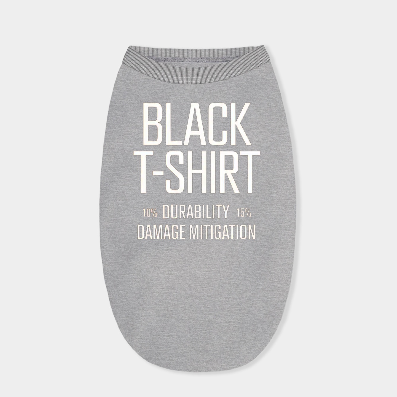 Black Durability Damage Mitigation Dog Shirt