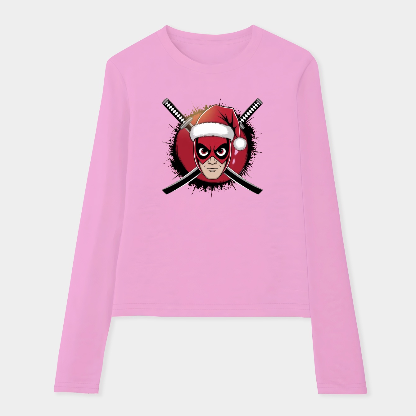 Deadpool Christmas Women's Soft Long Sleeve T-Shirt