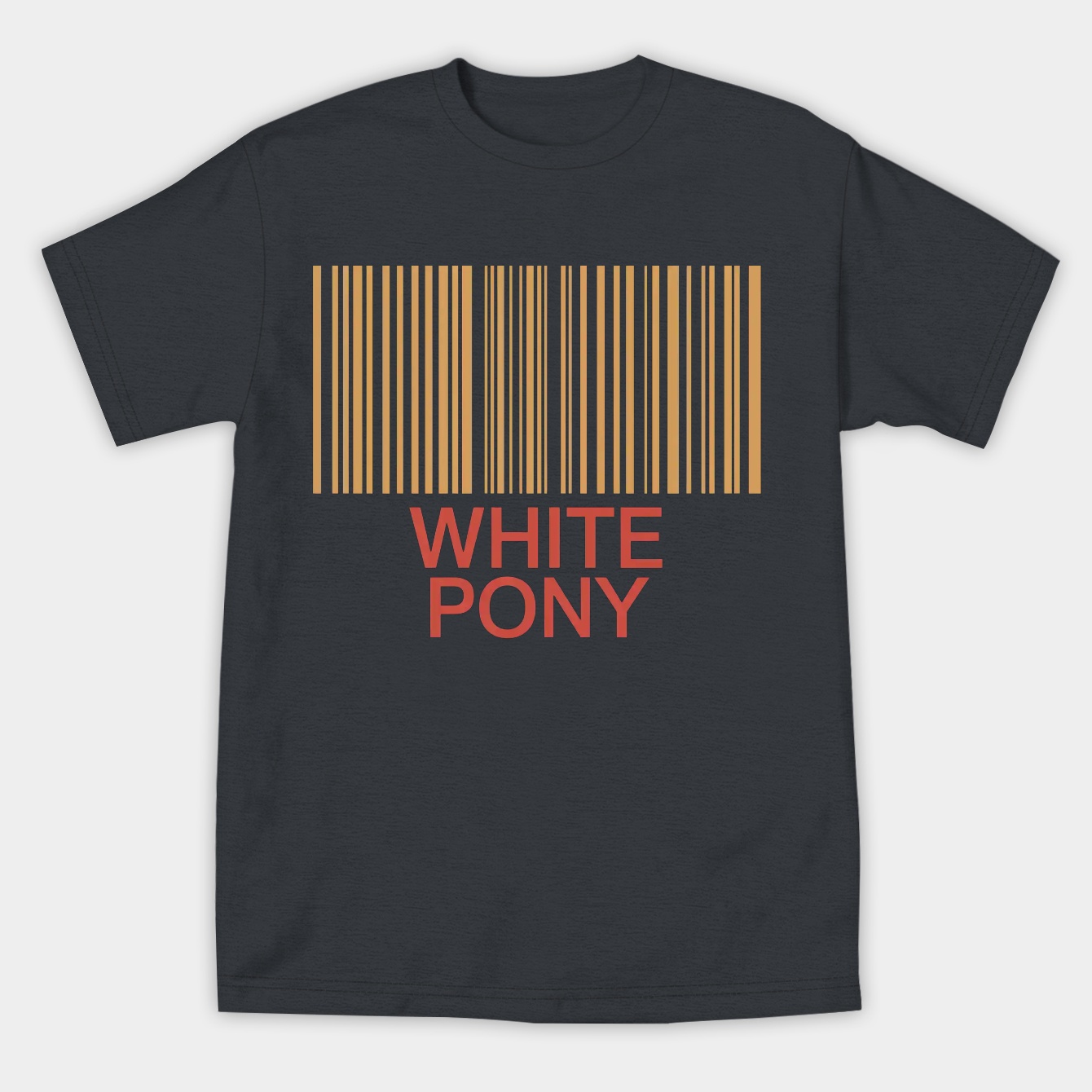 white pony barcode design Women's Athletic Performance T-Shirt