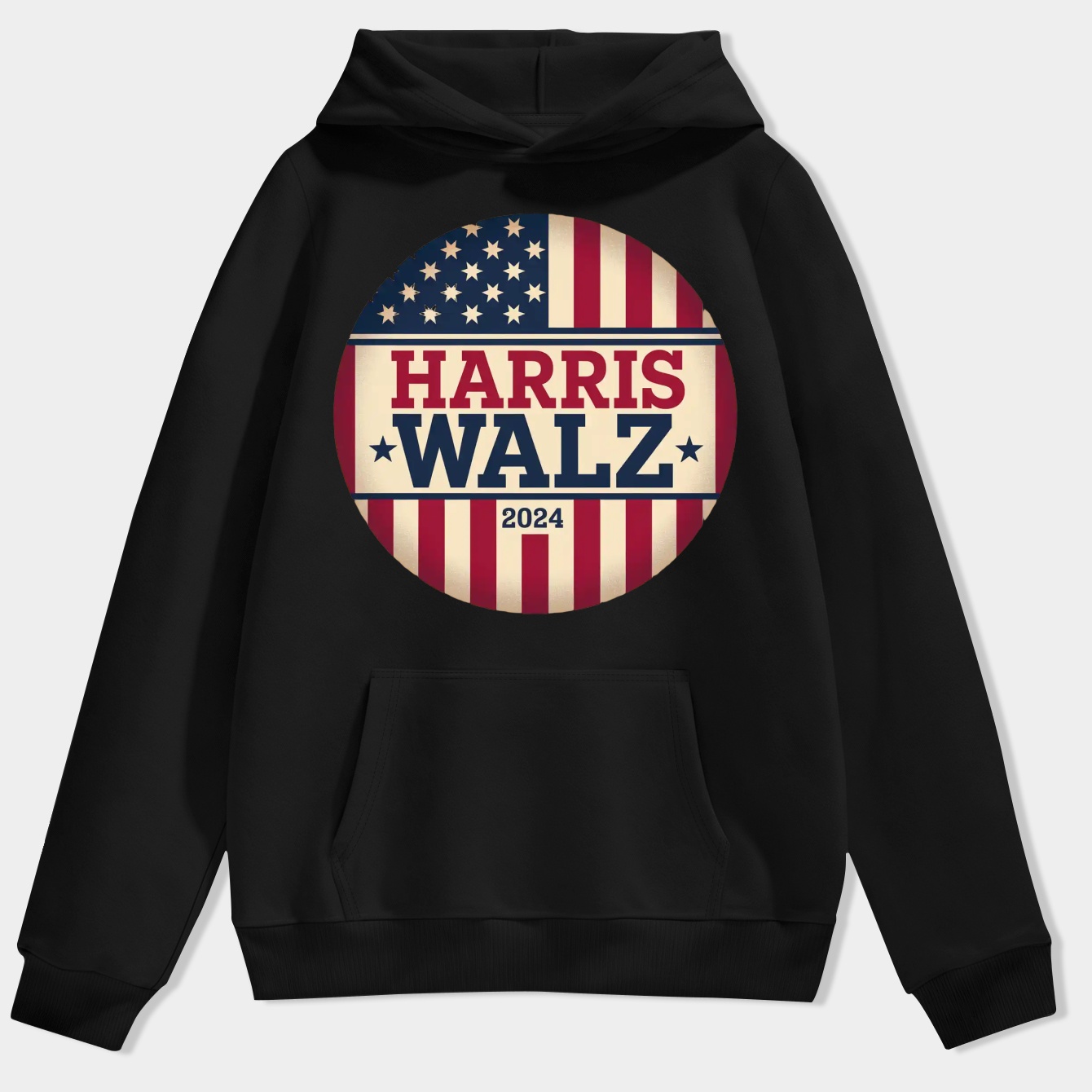 HARRIS WALZ 24 DEMOCRACY 2024 Men's Hoodie