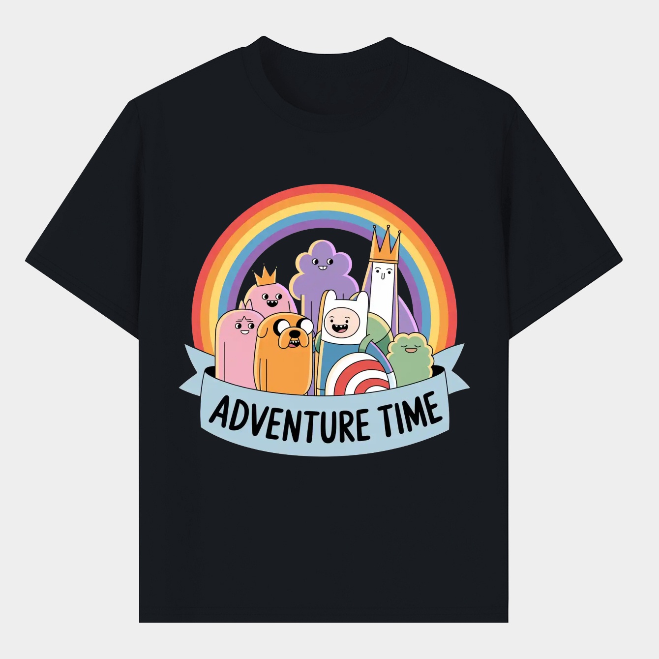 Adventure Time Group Smiling Men's T-Shirt