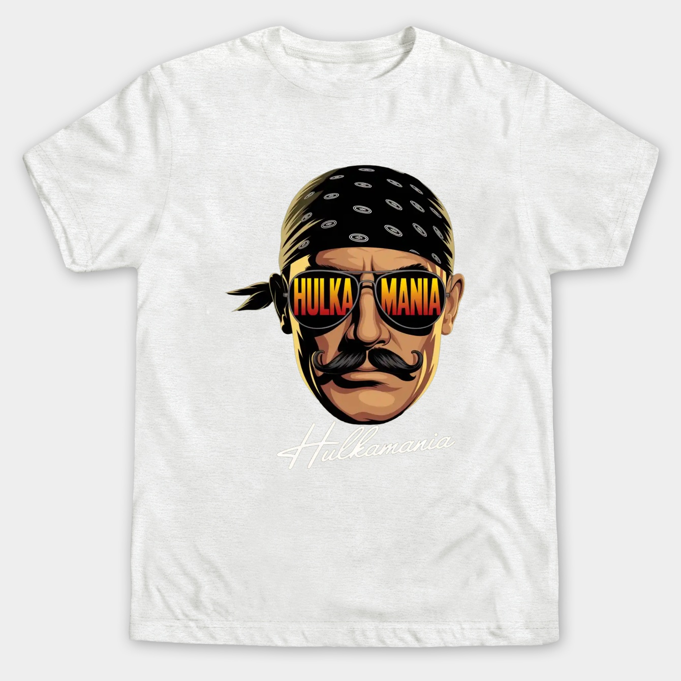 Hulkaia Face Hulk Hogan Men's Big & Tall T-shirt
