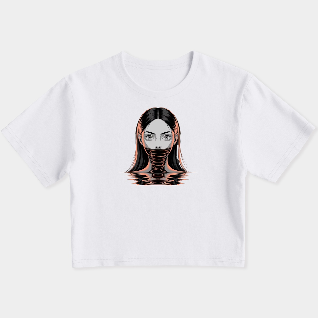 Junji ito style Women's Slim Fit Baby Tee