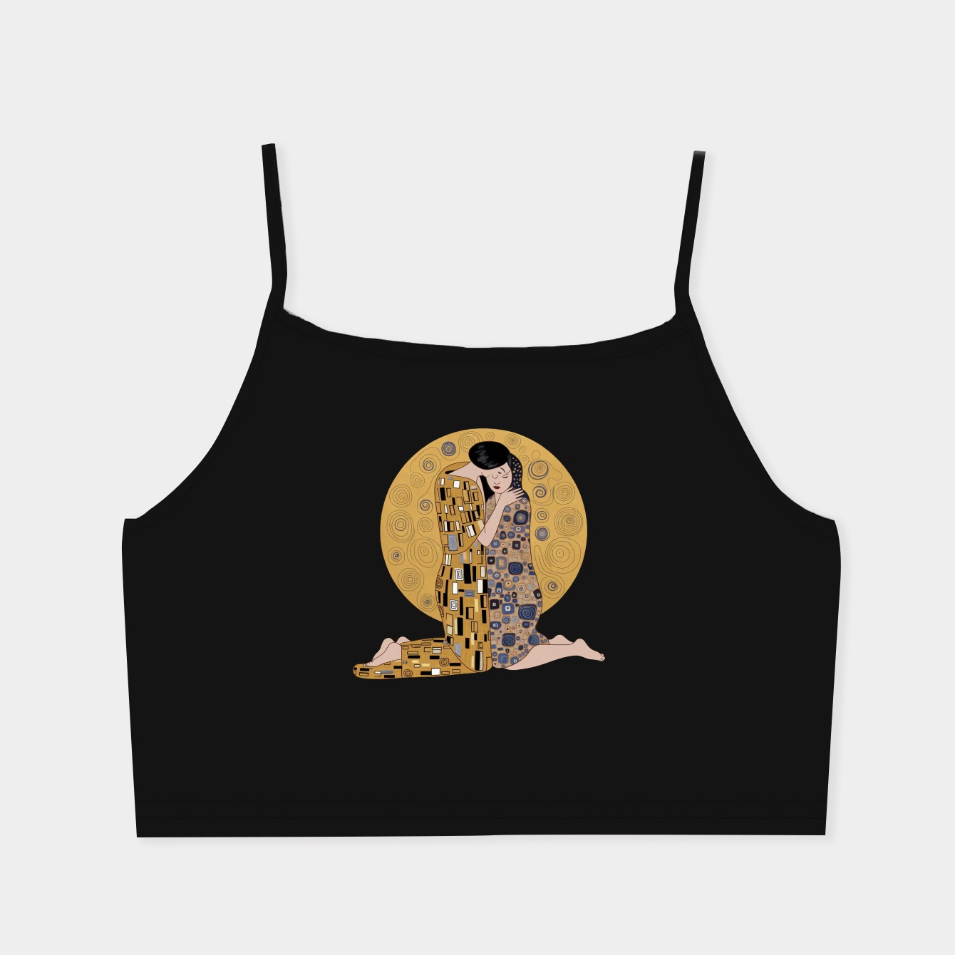 Stranger Klimt Embrace Women's  Spaghetti Strap Tank Top