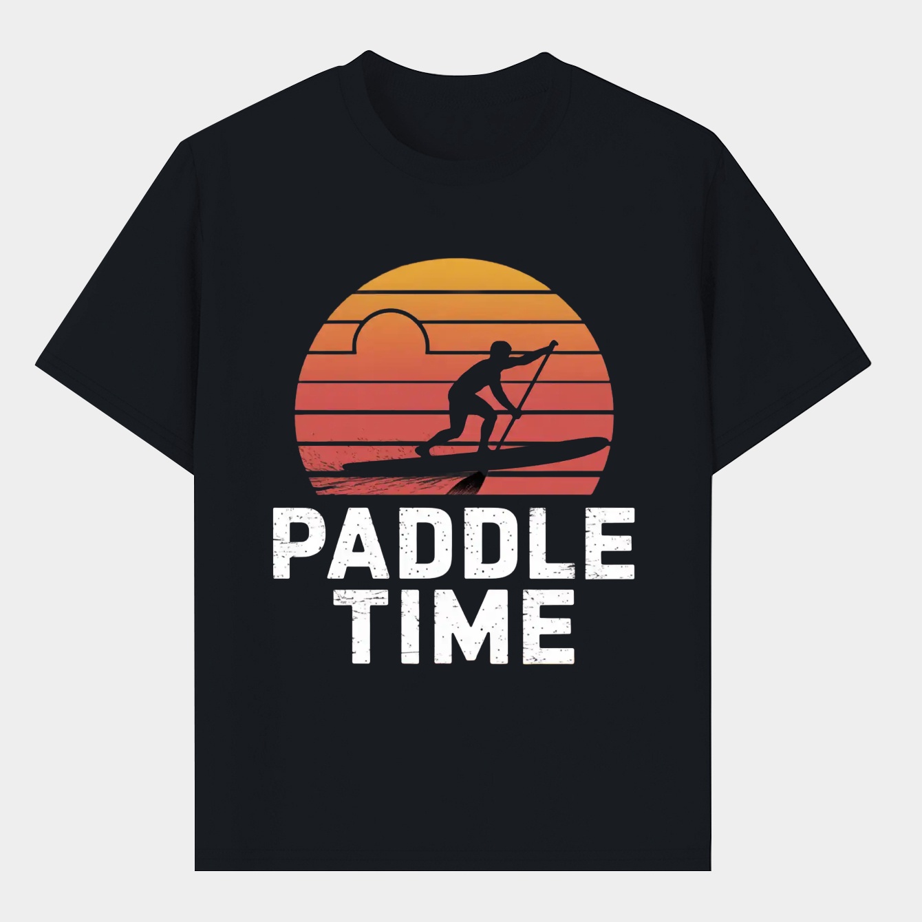 Paddle Time Vintage Sunset Men's T-Shirt