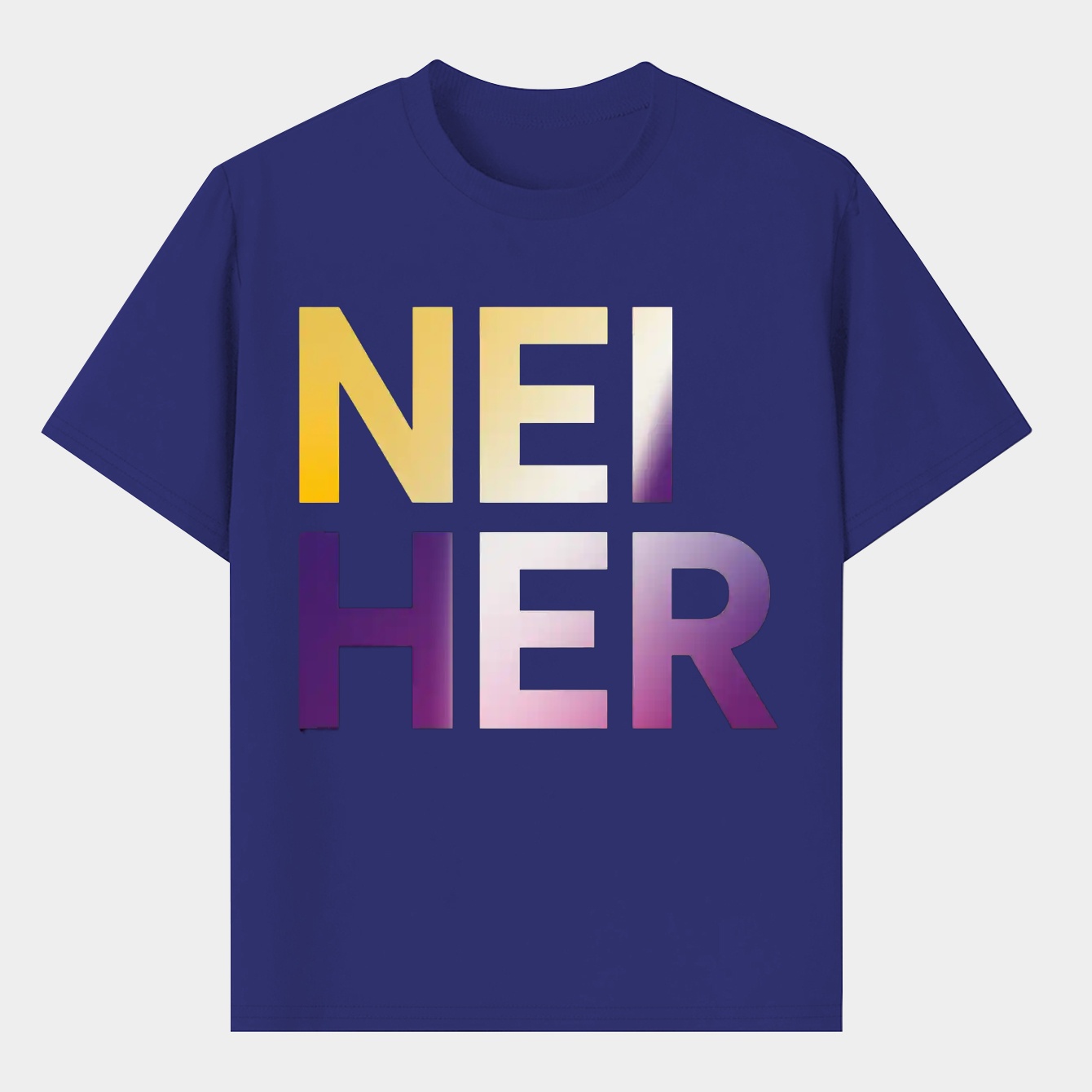 Neither Bold Gradient Text Men's T-Shirt
