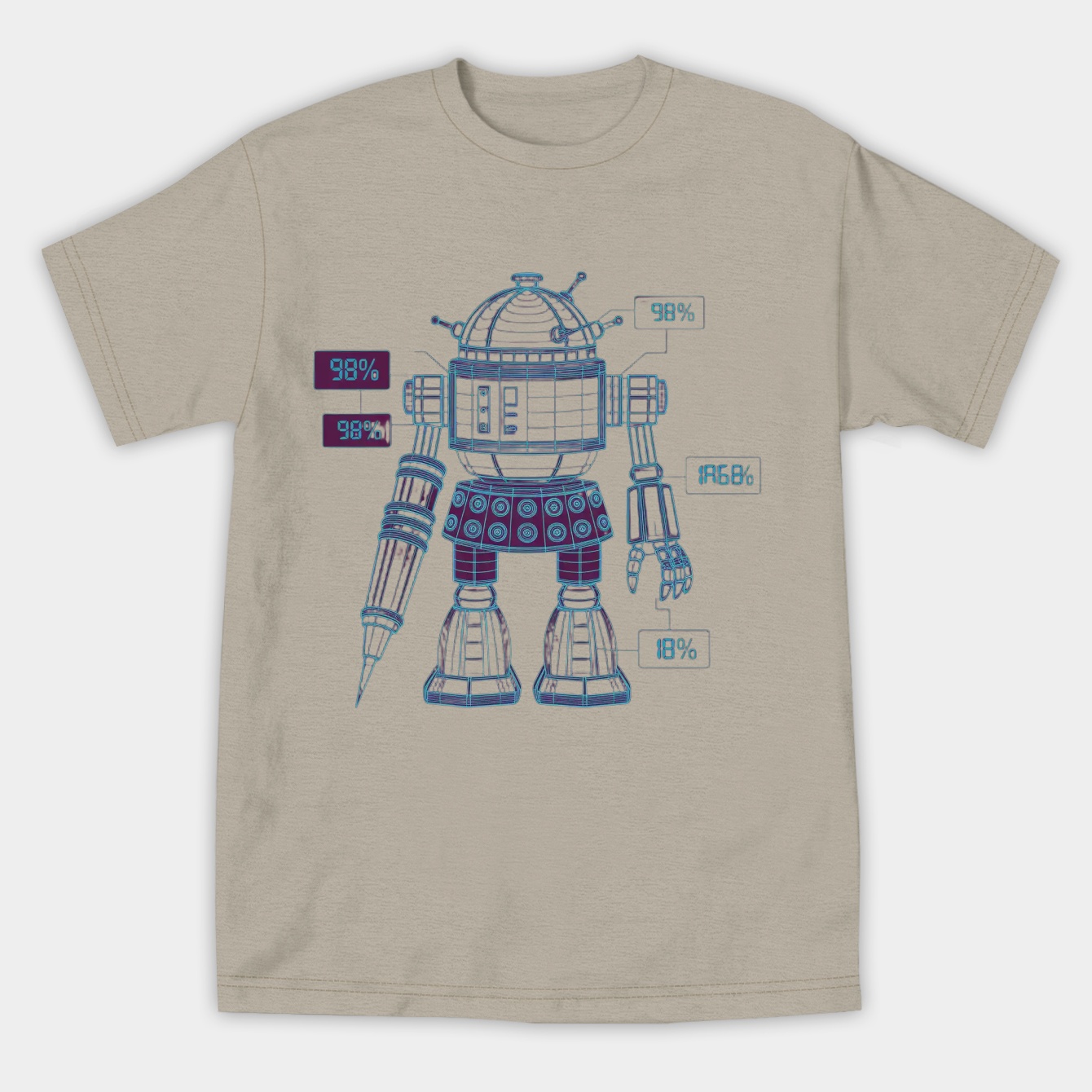 Exterminate the Robot - Dark Women's Athletic Performance T-Shirt