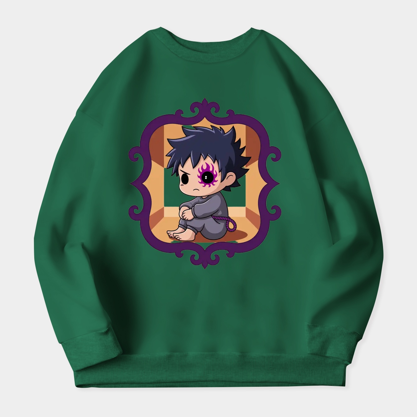 Sasuke with a chibi style Women's Plus Size Sweatshirt