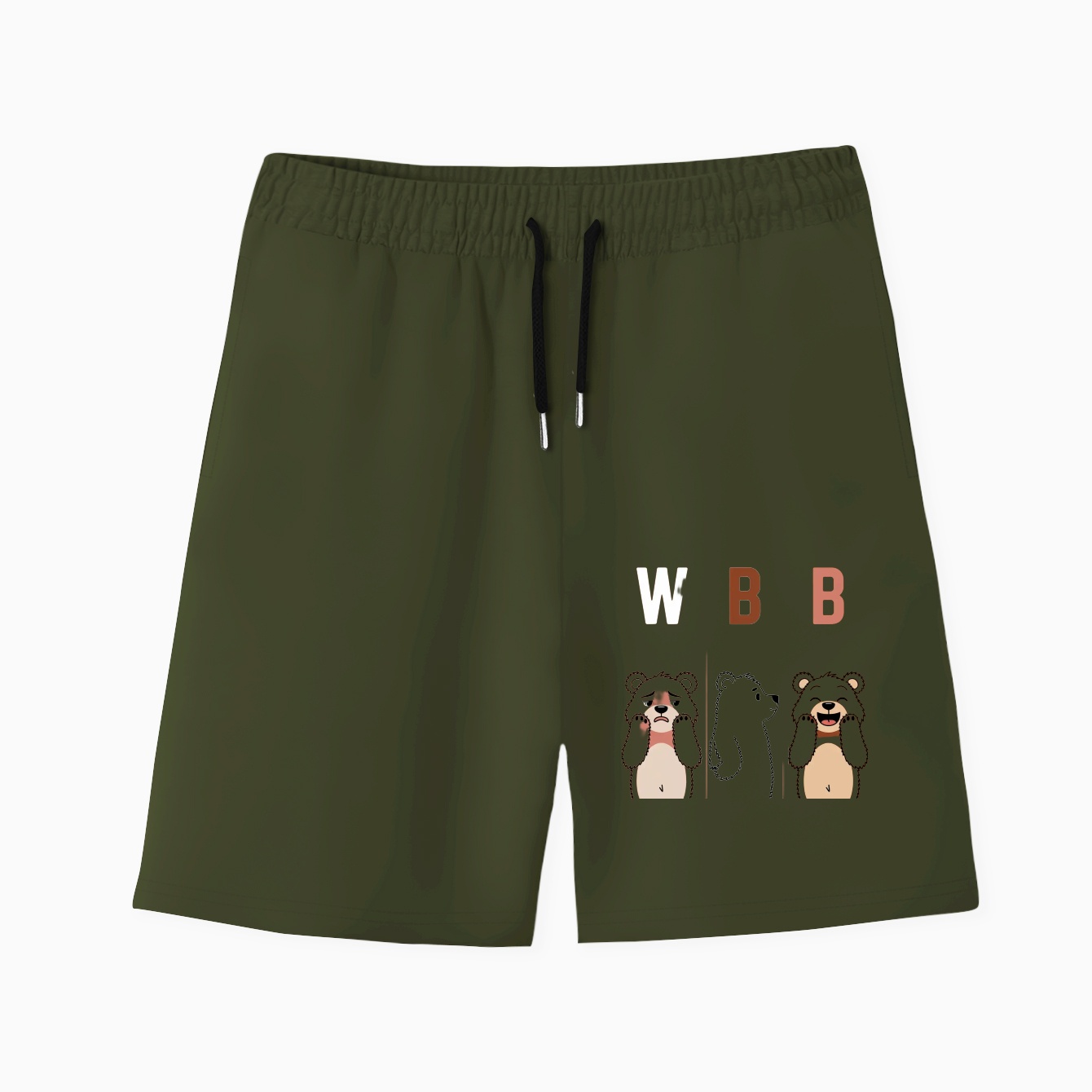 Ice Cream Bears Men's Quick-Dry Athletic Shorts