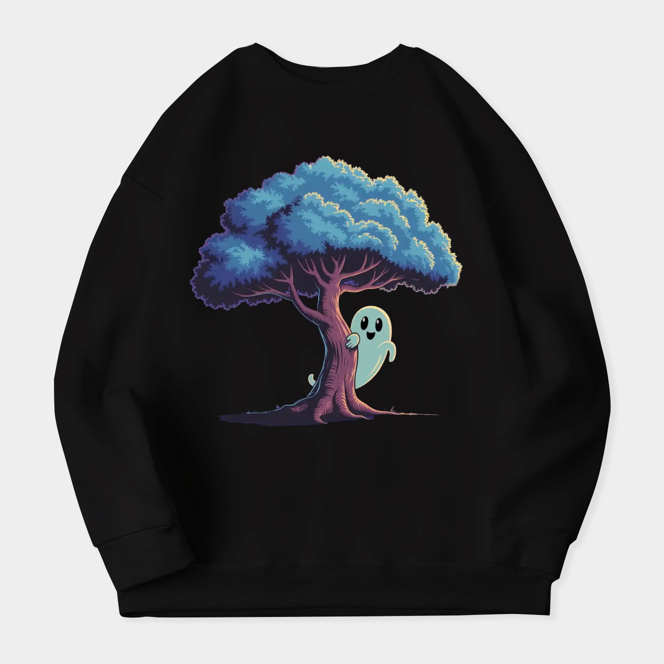 Tree ghost in the woods Women's Plus Size Sweatshirt