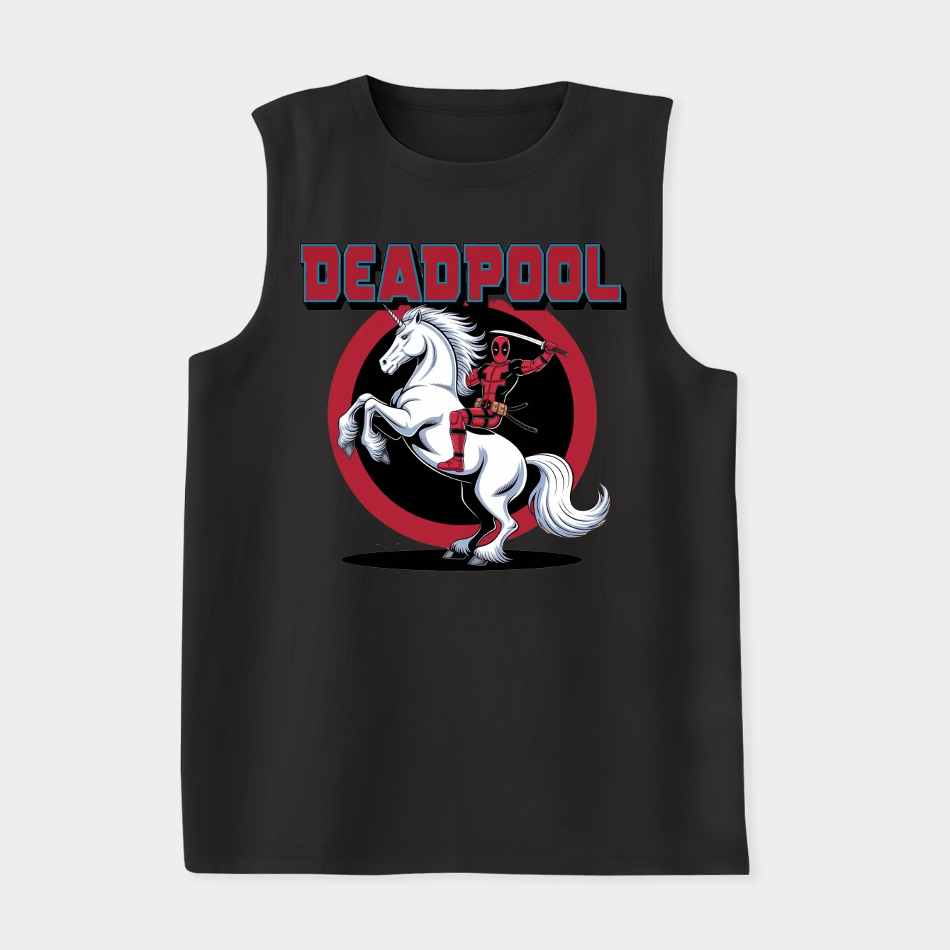 Deadpool On Unicorn Women's Soft Tank Top