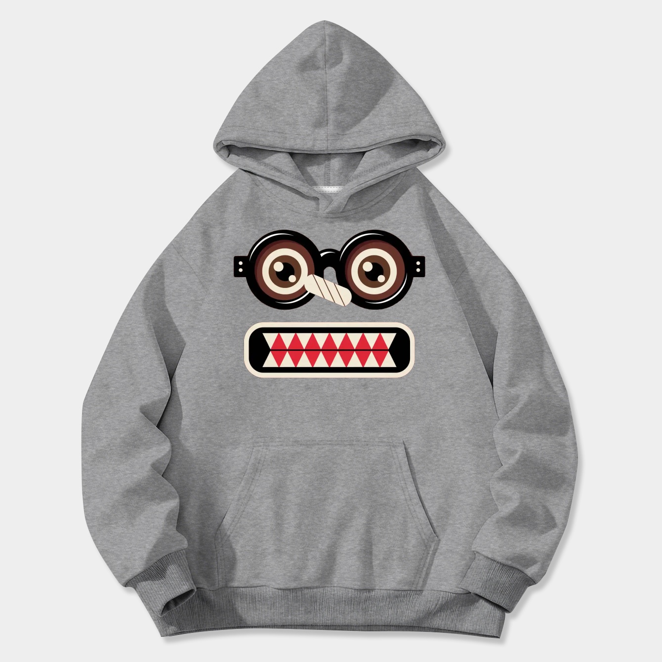 Domo Nerd Face Women's Plus Size Hoodie