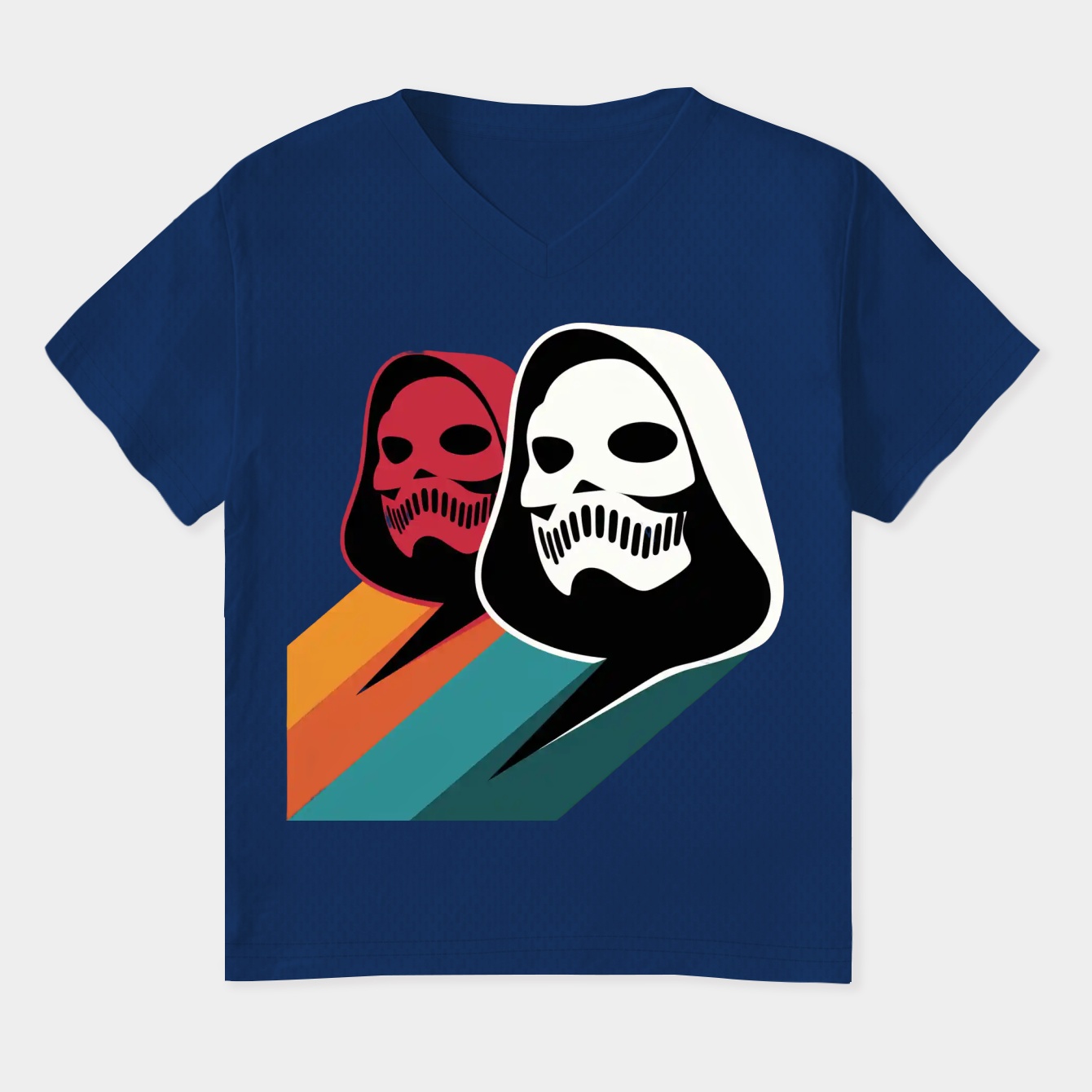Pop-Art MF DOOM Mask Cascade Women's Plus Size V-Neck T-Shirt