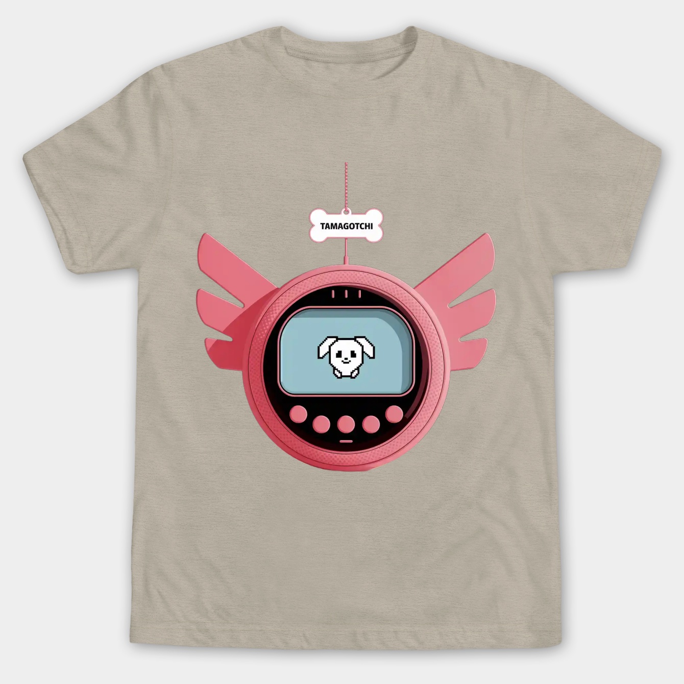 Tamagotchi Uni Men's Big & Tall T-shirt