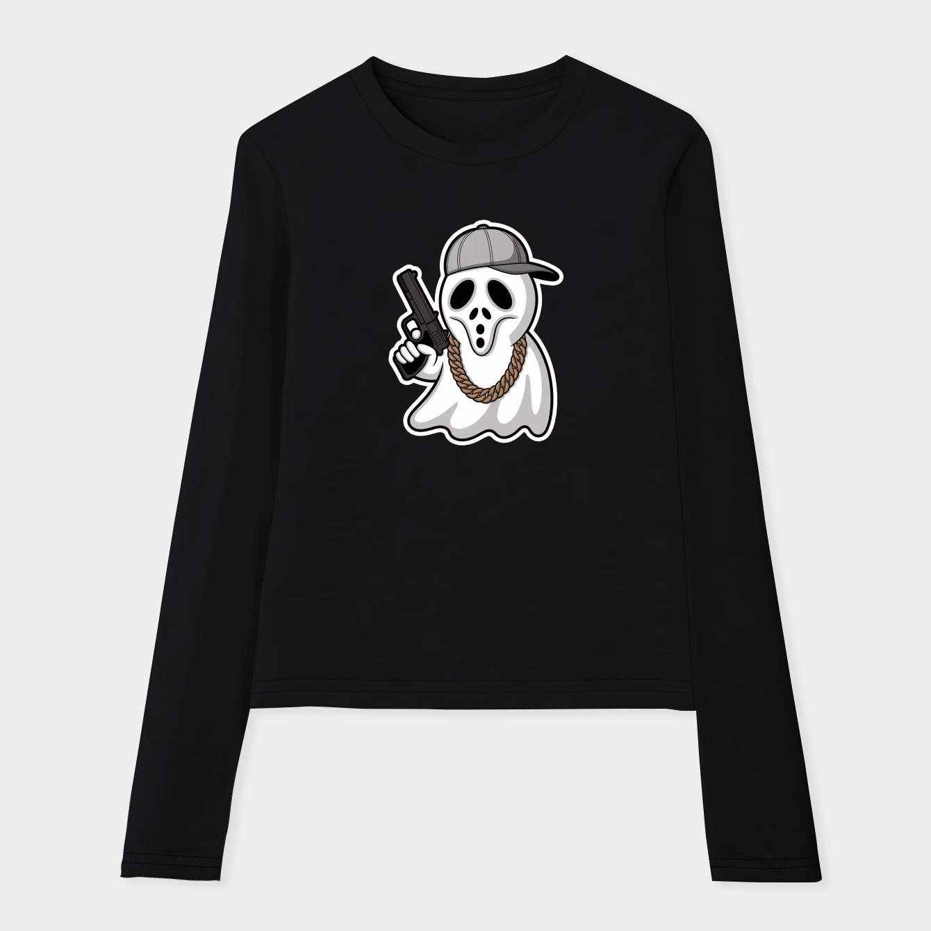 Ghostface Killah Mask Cartoon Women's Soft Long Sleeve T-Shirt