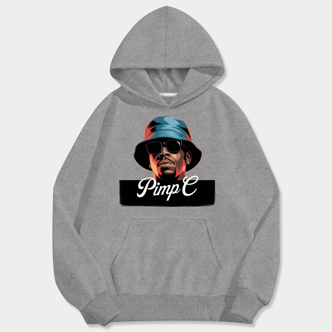 Pimp C Rapper Face Bootleg Men's Big & Tall Hoodie