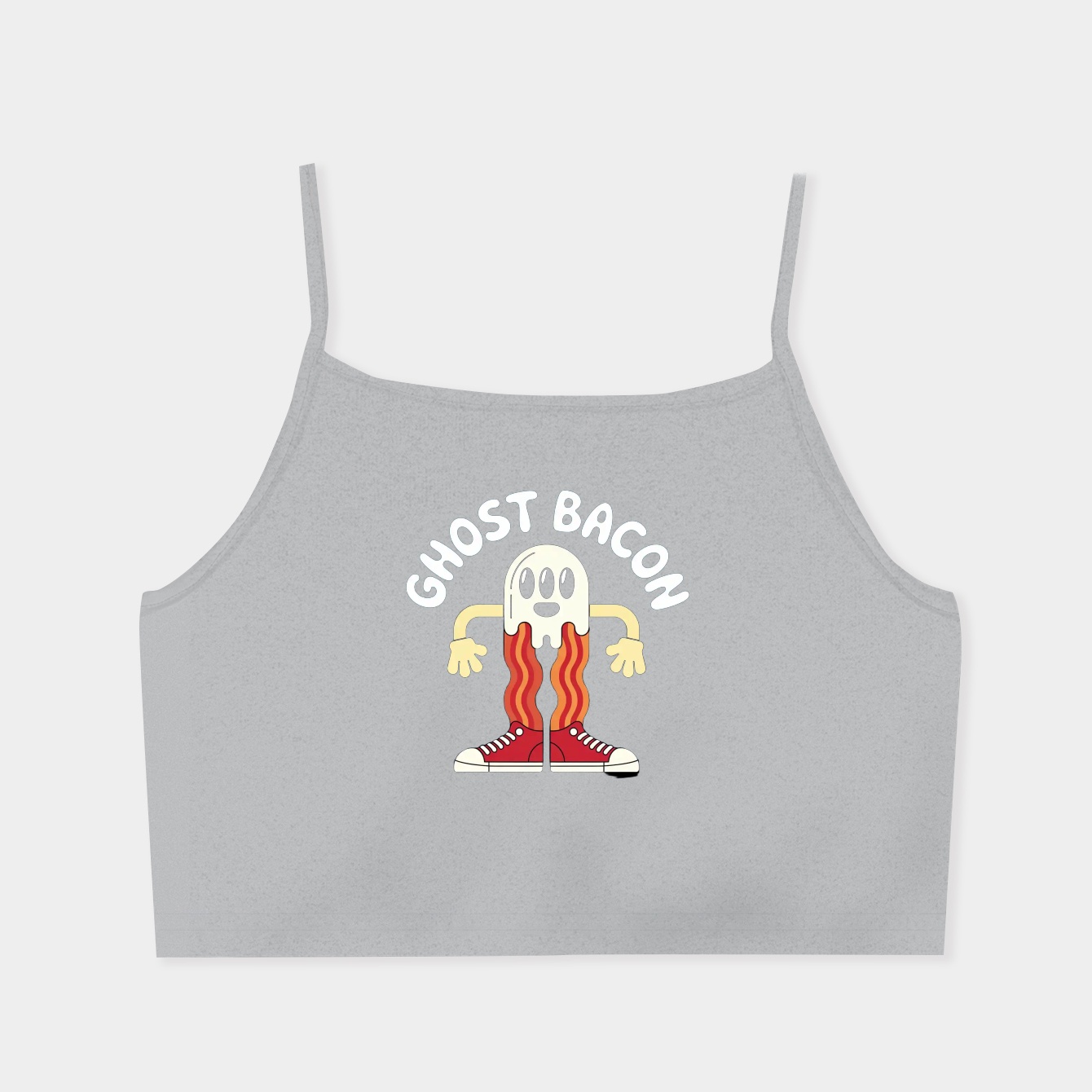Ghost Bacon Women's  Spaghetti Strap Tank Top