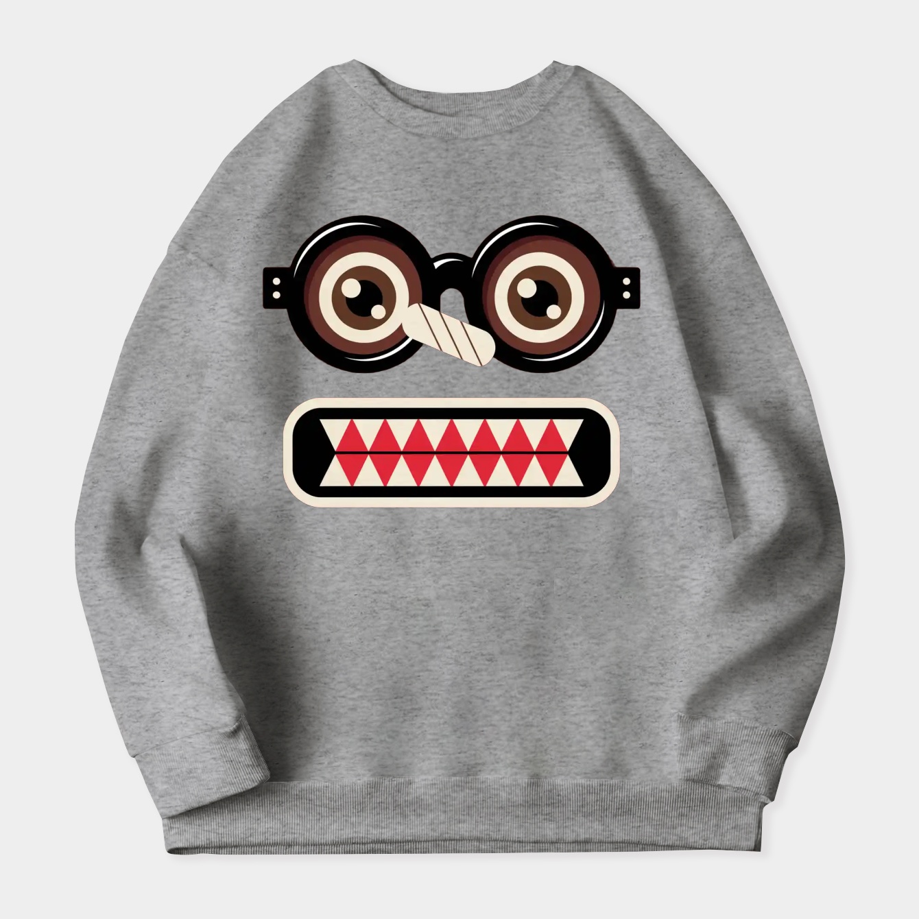 Domo Nerd Face Women's Crewneck Sweatshirt