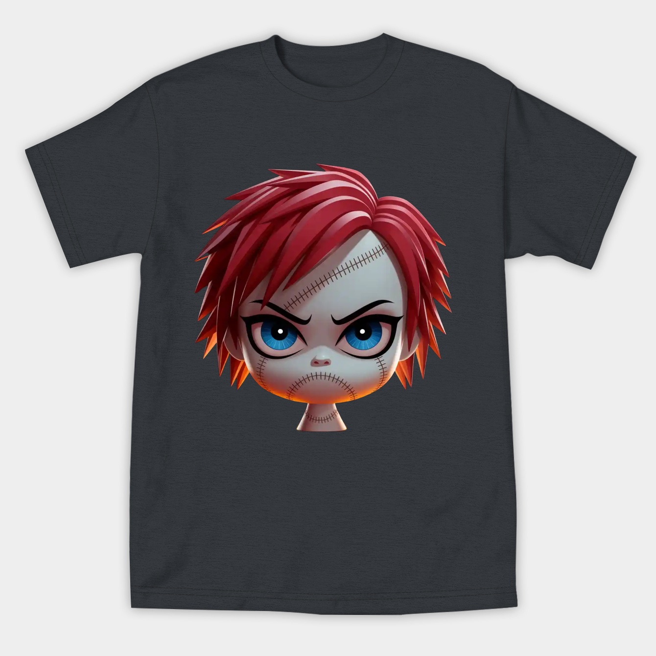 Chibi Chucky Doll Face Women's Athletic Performance T-Shirt