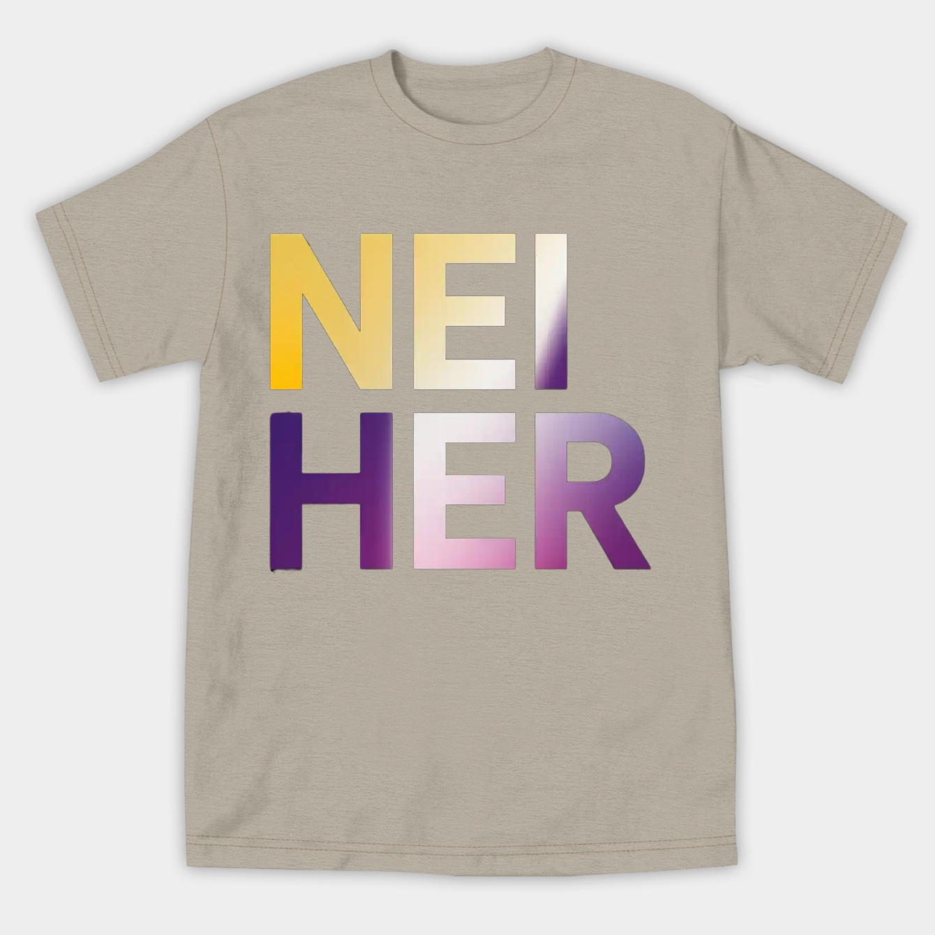 Neither Bold Gradient Text Women's Athletic Performance T-Shirt