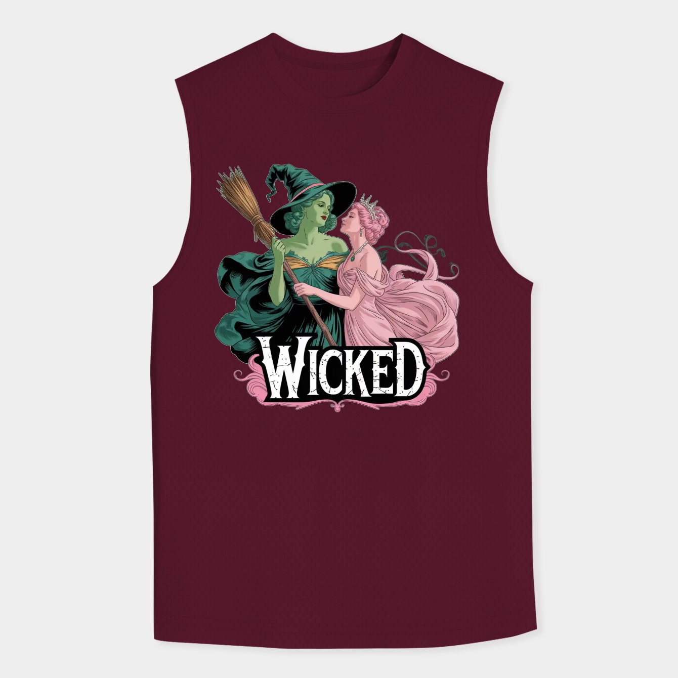 Wicked Elphaba Glinda Split Men's Tank Top
