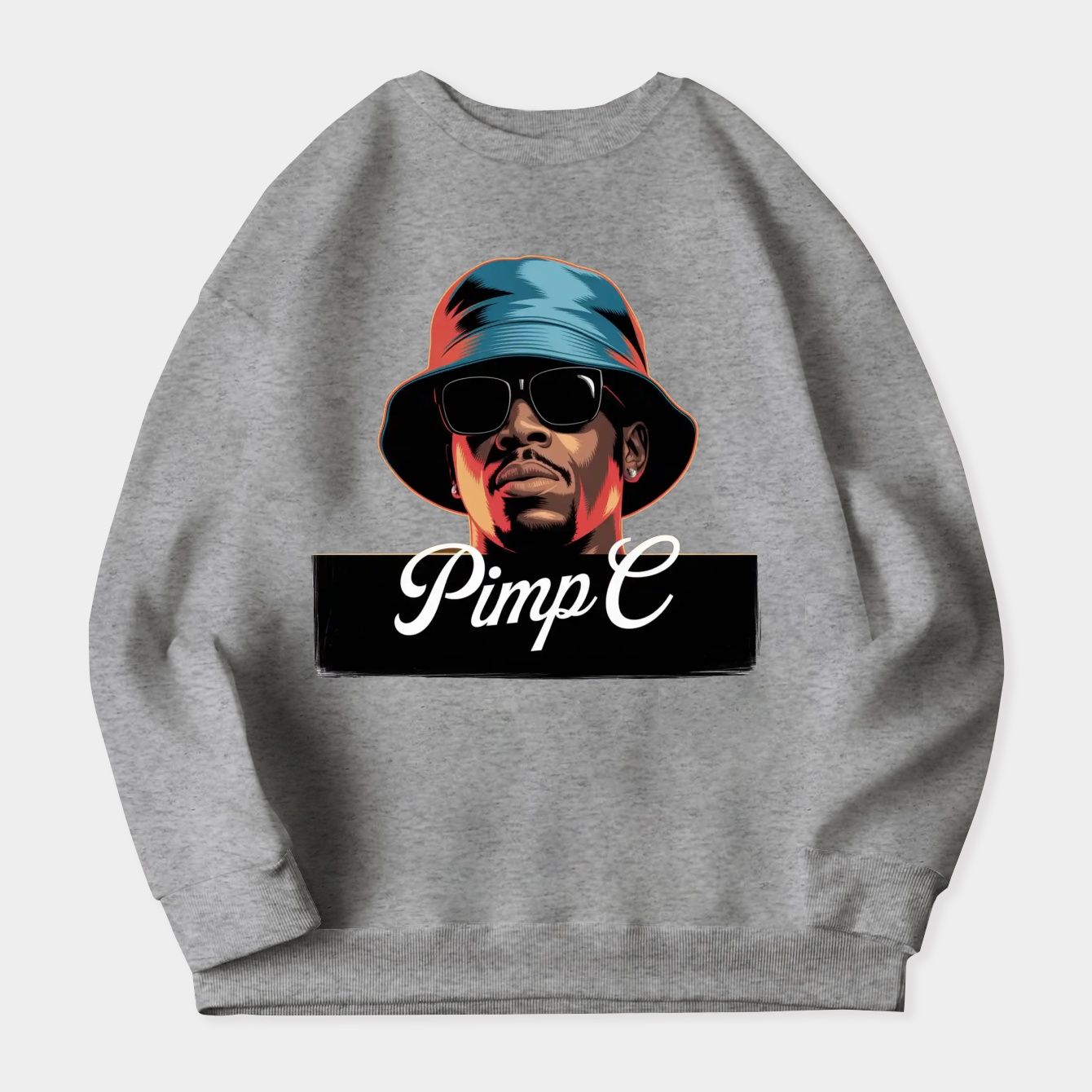 Pimp C Rapper Face Bootleg Women's Crewneck Sweatshirt
